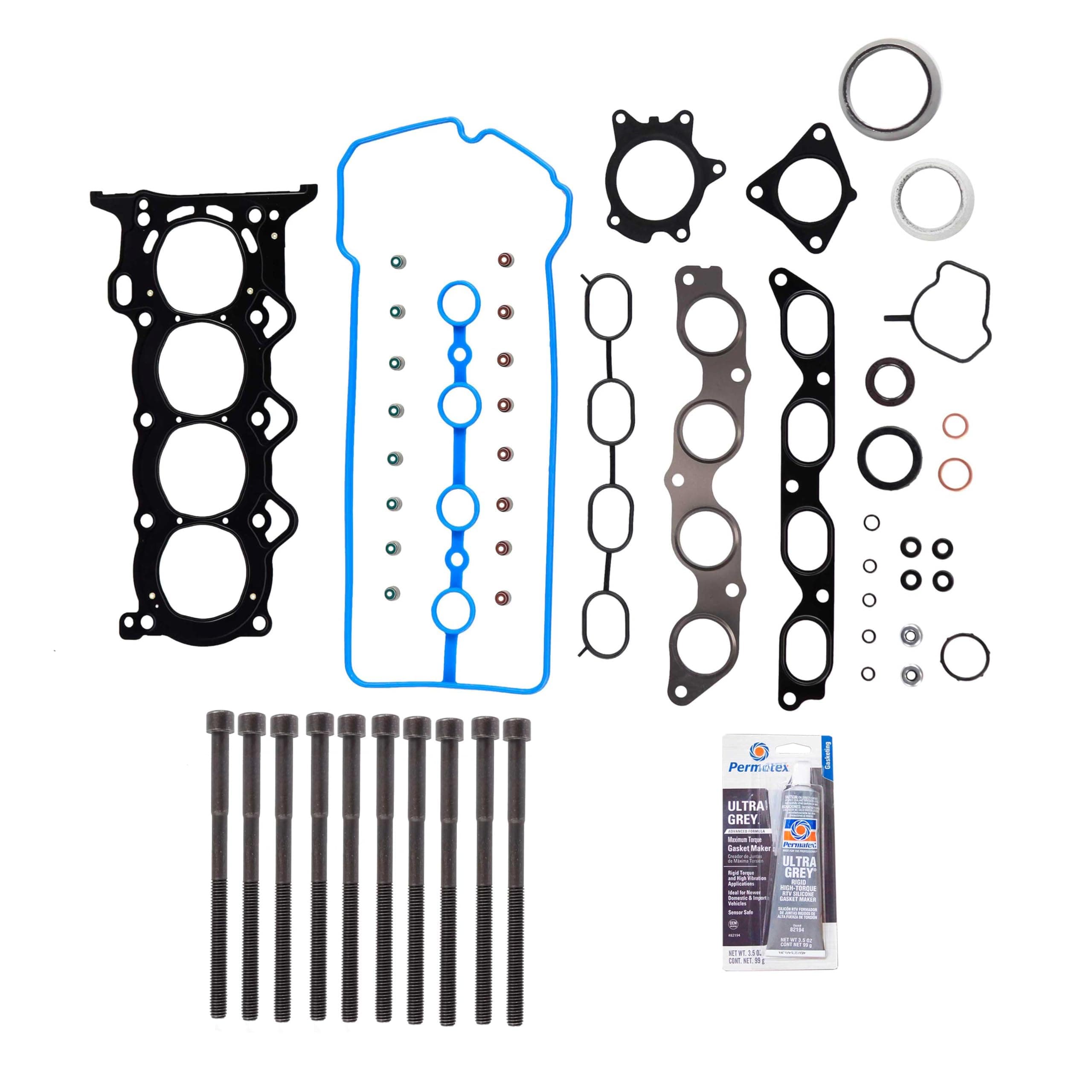 CPWK547 Head Gasket Set Bolt Kit Fits: 00-15 Toyota Yaris 1.5L DOHC 16v 1NZFE