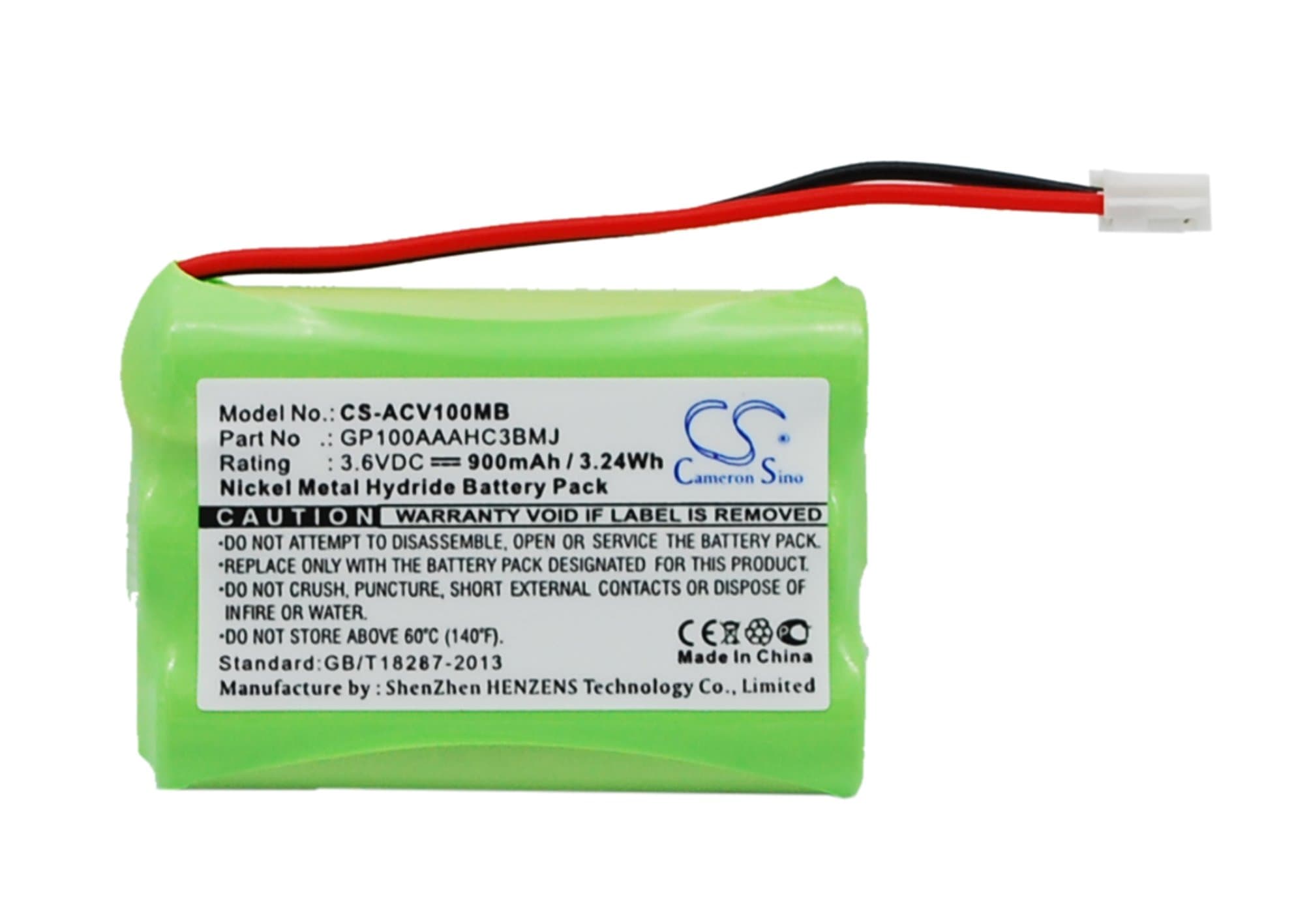 Cameron Sino900mAh Battery for Audioline Baby Care V100, G10221GC001474