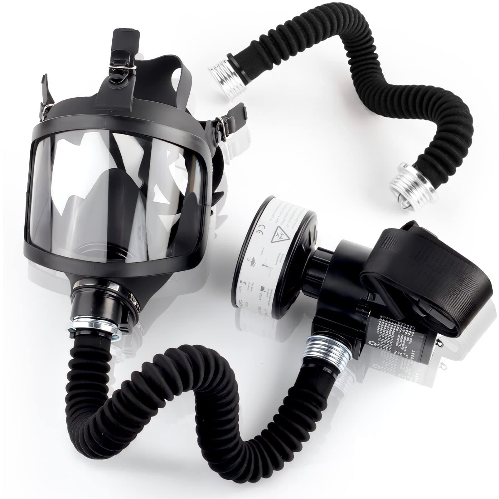 HANUU Gas Masks Survival Nuclear and Chemical, Gas Mask with 40mm Activated Carbon Filter