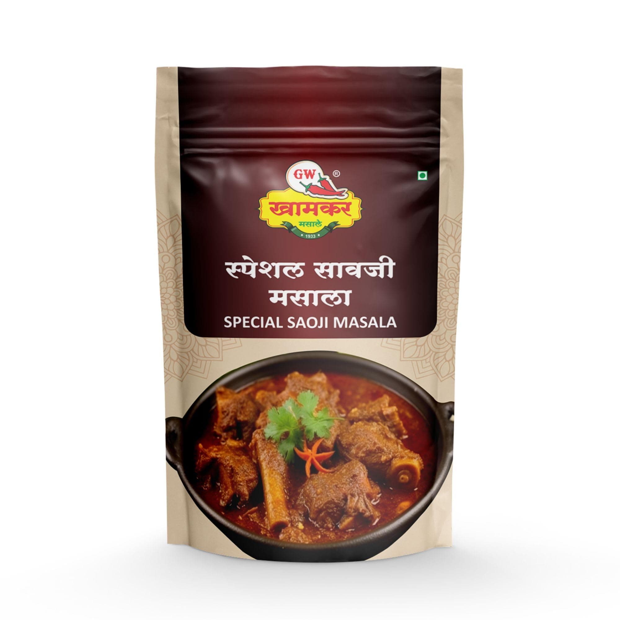 SPL Saoji Masala | Nagpuri Saoji/Sawaji style Masale | Traditional Maharashtrian Aromatic Blend | Traditional secret recipe | Cold Pressed | All-in-One Masala| For Veg & Non-Veg Dishes | Authentic Taste | No Artificial colour and Preservatives | Pack of 1- 1 KG