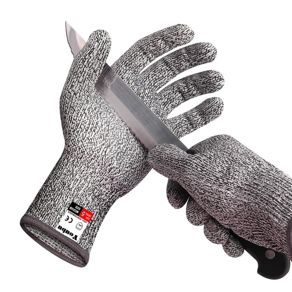 Cut Resistant Gloves Level 5,Grade EN388 Certified Safety Gloves for Hands Protection,Cooking,Kitchen,Cutting,Working,Welding,Slicing and Driving (Medium)