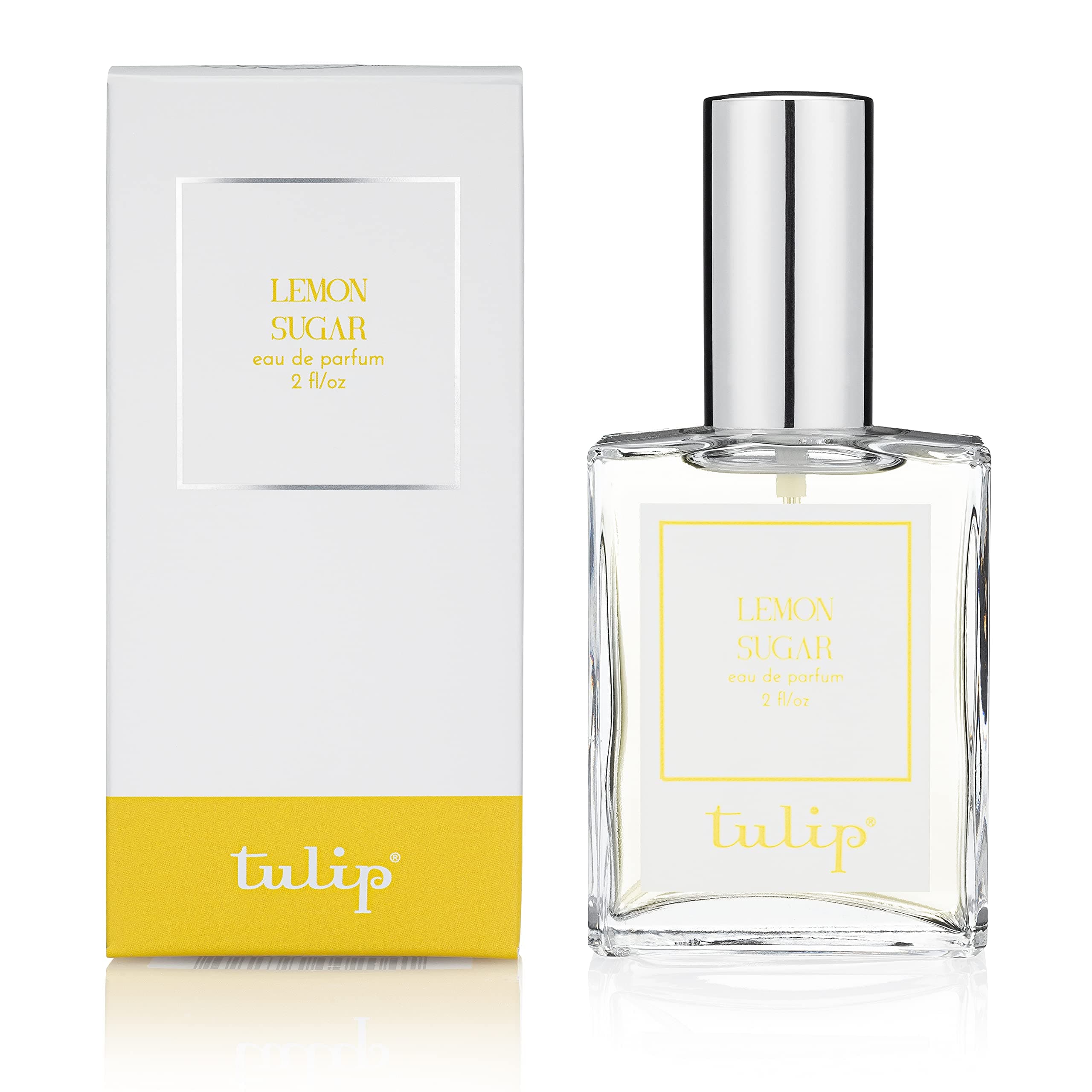 Tulip Lemon Sugar Eau de Parfum – Sparkling Citrus & Warm Vanilla Perfume for Women – Clean, Vegan, Uplifting Fragrance – 2 fl oz Spray