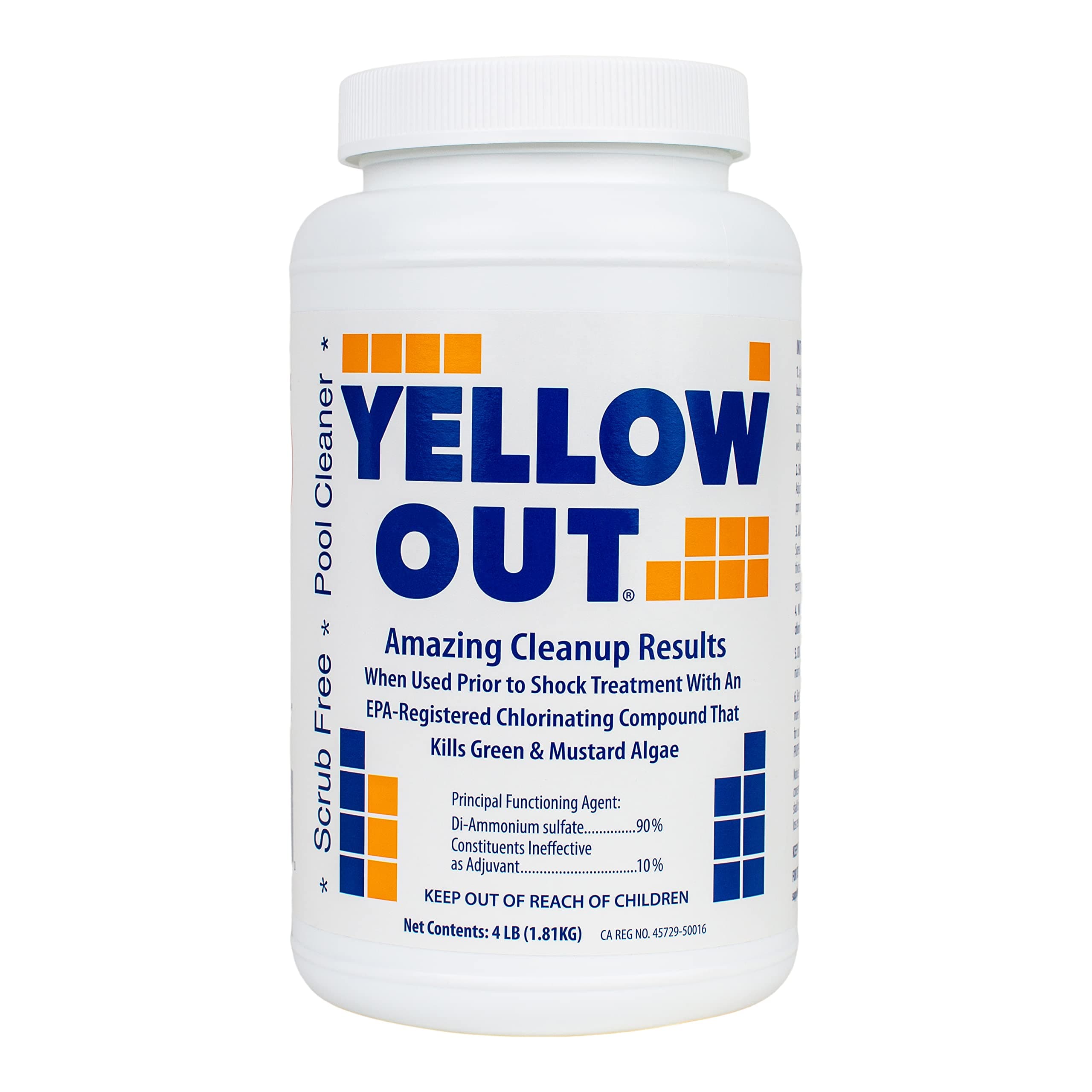 Yellow Out Swimming Pool Algaecide - 4 lbs.