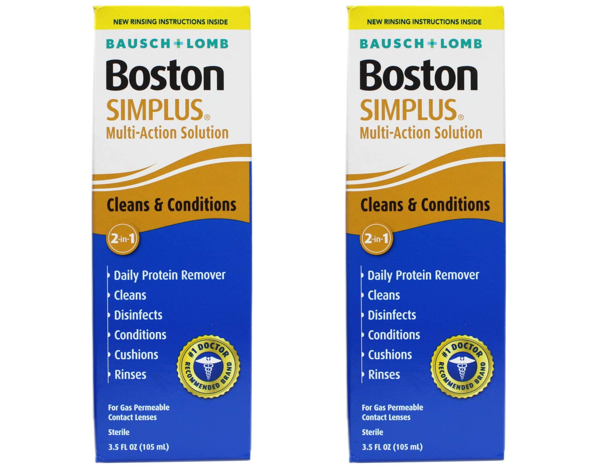 Bausch & Lomb Boston Simplus 105ml Multi-Action Contact Lens Solution (Pack of 1)