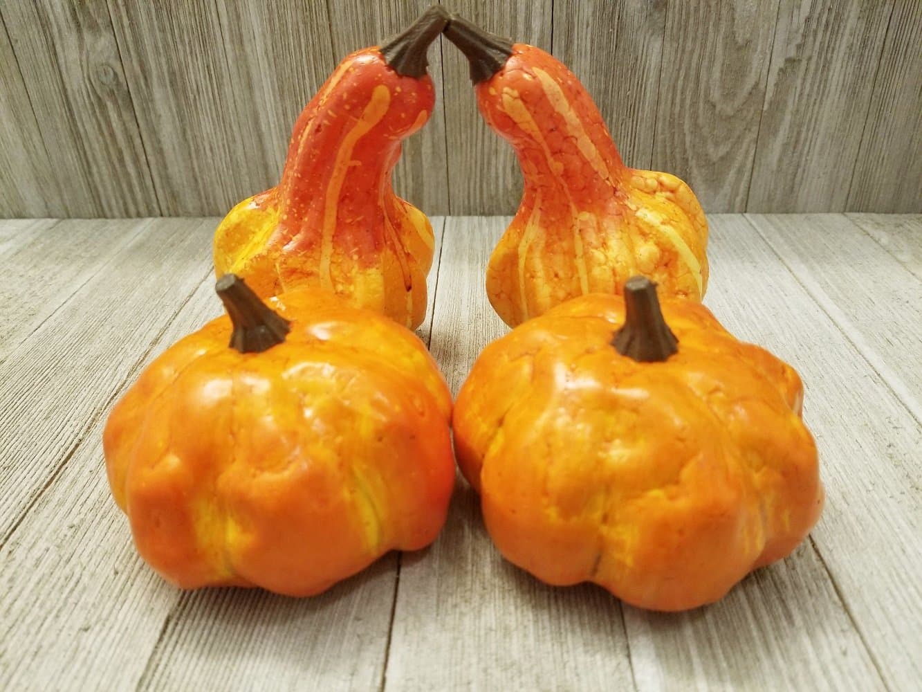 Artifical Pumpkins And Gourds - Group of 4