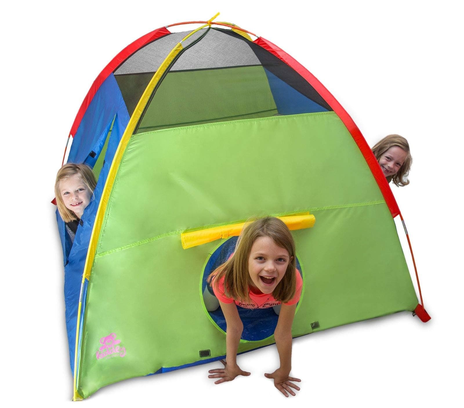 Kiddey Kids Play Tent & Playhouse – Indoor/Outdoor Camping Tent for Boys and Girls – Promotes Early Learning, Social Bonding, Imagination Building and Roleplay – Easy Setup(Balls Not Included)