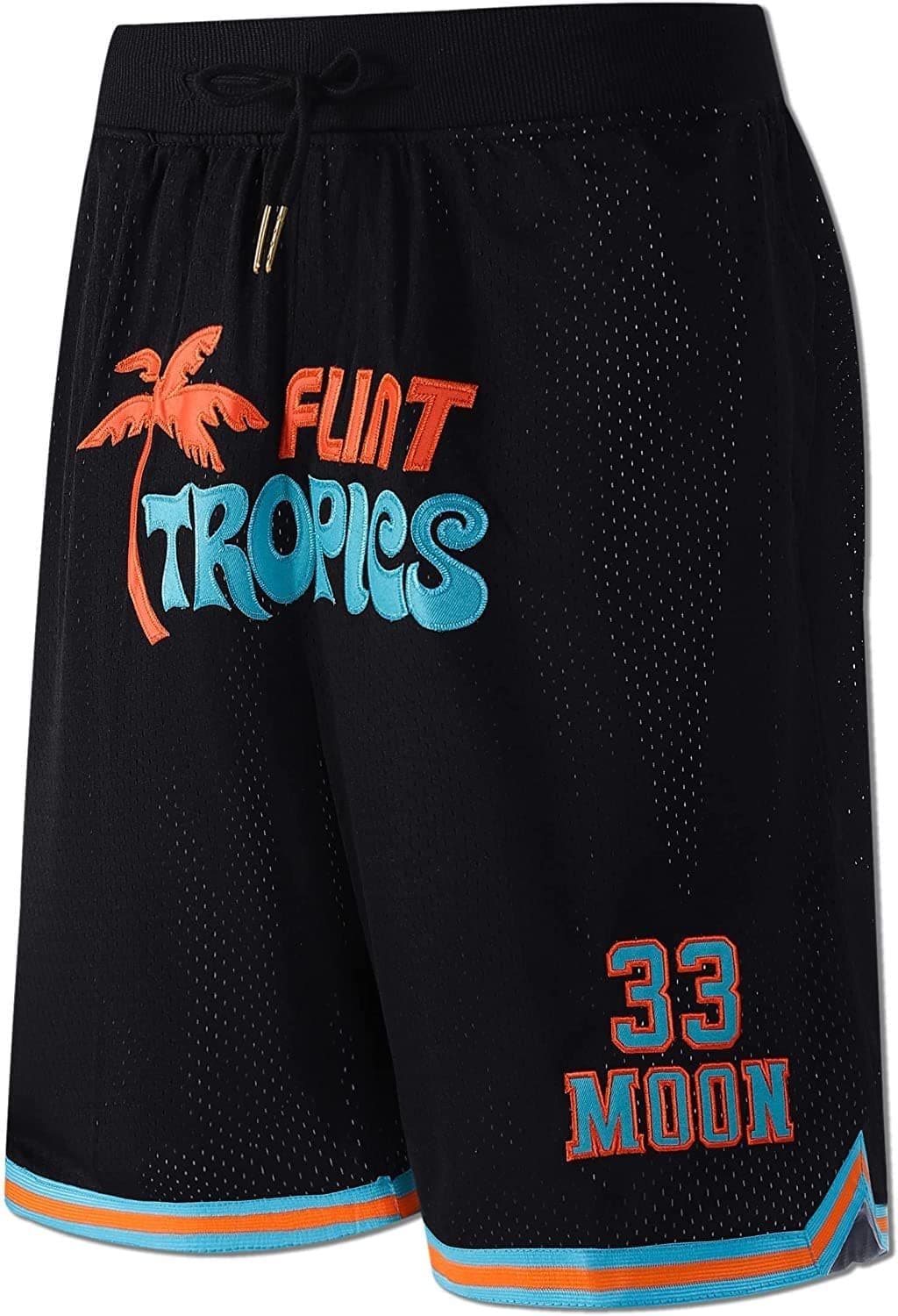 #33 Jackie Moon Mens Basketball Shorts Flint Tropics Shorts