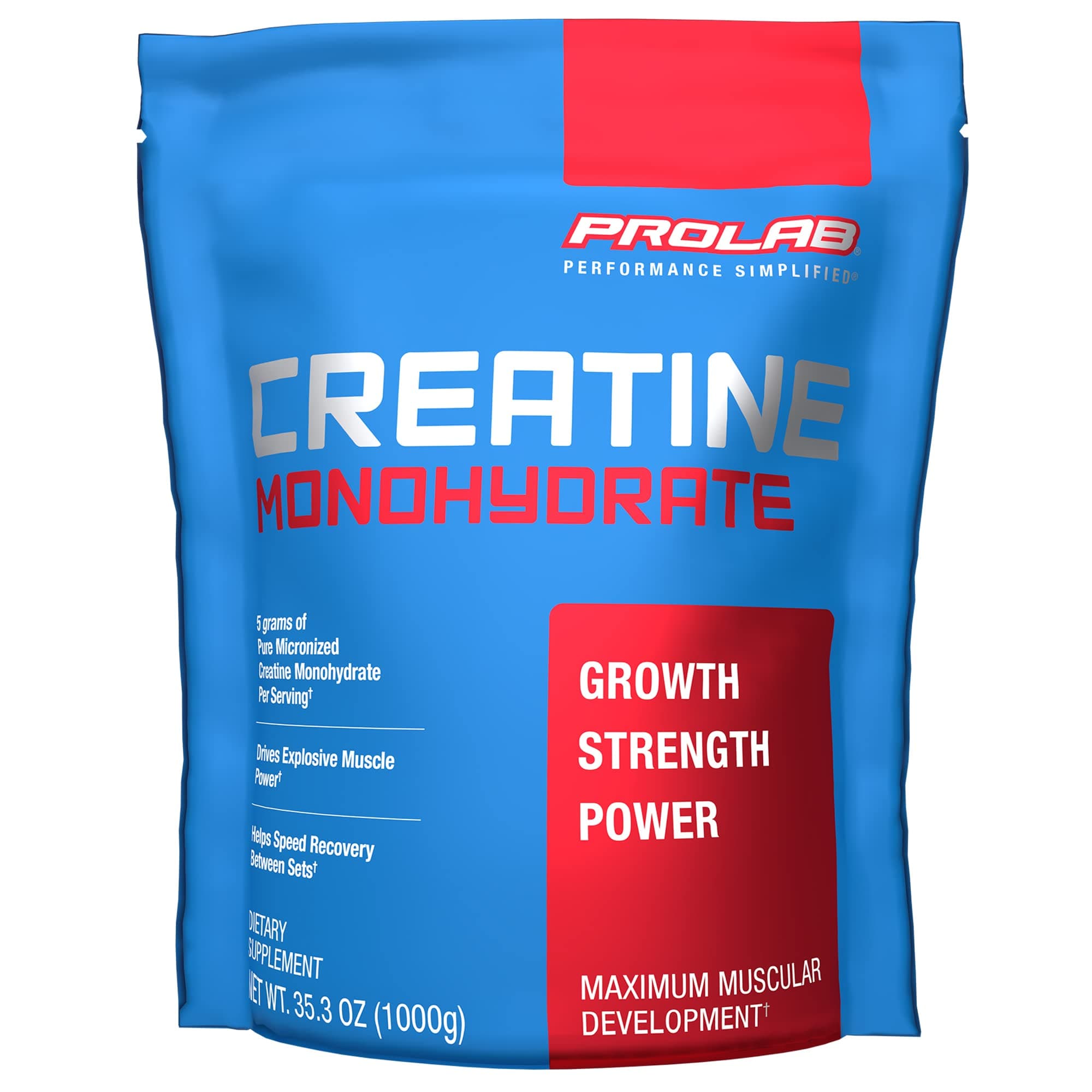 Nutrition Creatine Monohydrate Micronized Powder 1000G, Pure Creatine for Muscle Strength, Power & Endurance, Fast Absorbing, Unflavored, 5000mg Per Serv (5g) (200 Servings)