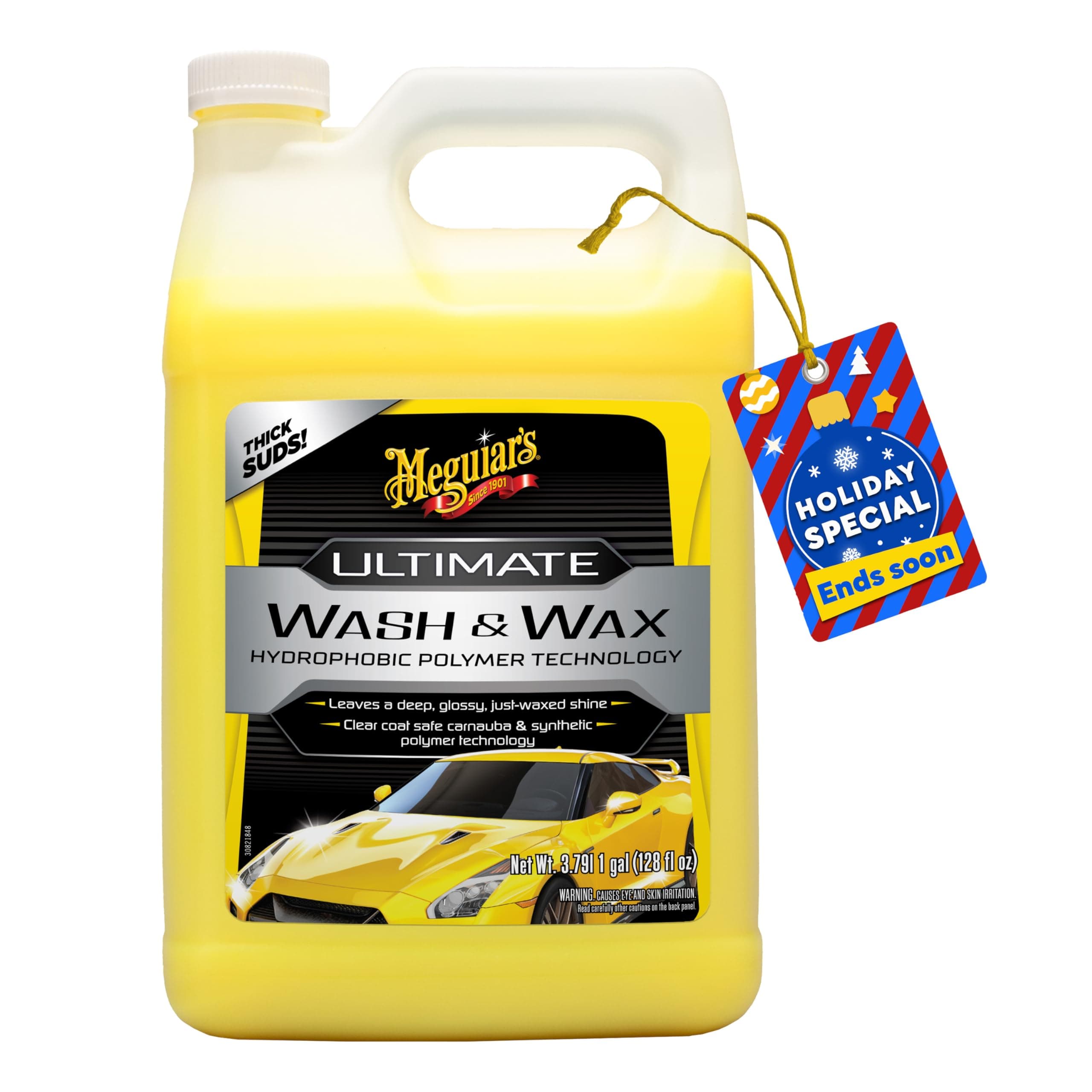 MEGUIAR'S G17701 Ultimate Wash & Wax, 1. gallons