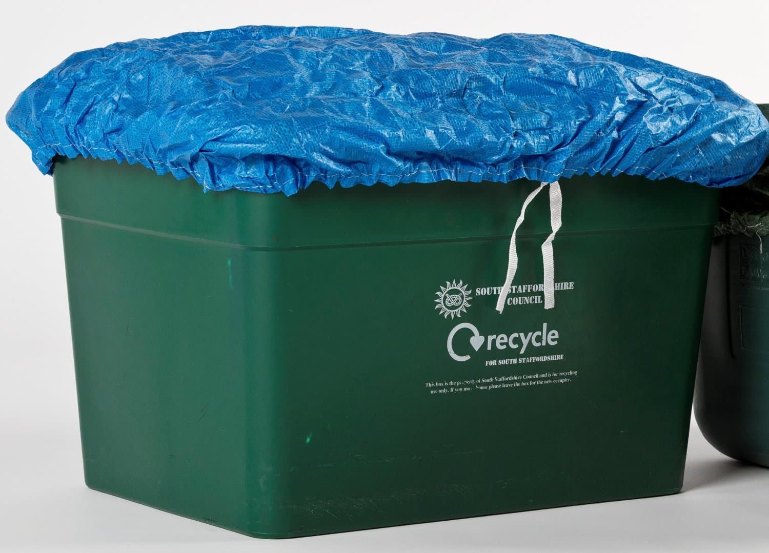GREENBANKS RECYCLING BIN BOX COVERS X 2 FOR RECYCLE BOX - COLOUR = BLUE