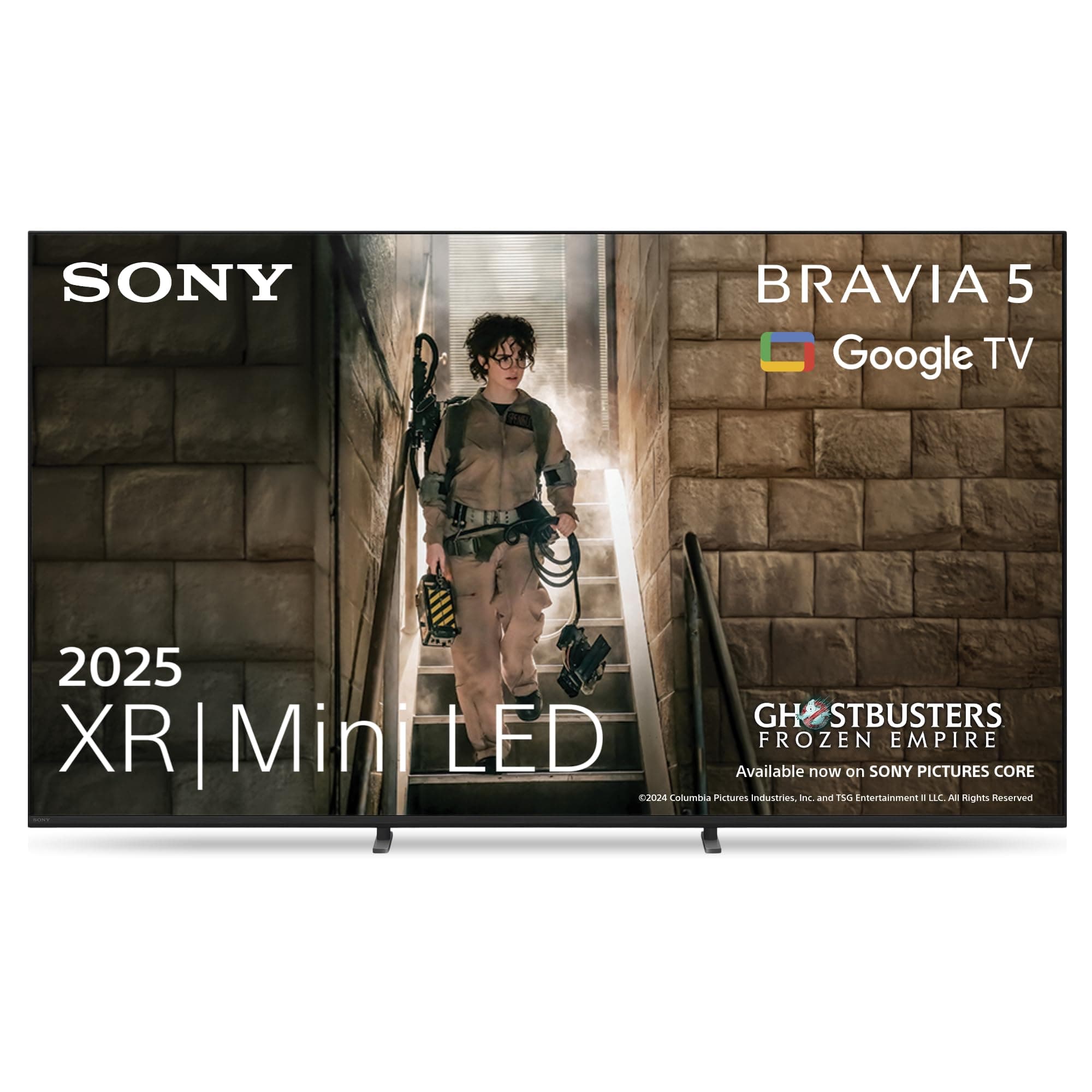 Sony BRAVIA 5 – XR, Mini LED, AI XR Processor, Acoustic Multi-Audio, Dolby Vision/Atmos, IMAX Enhanced, Google TV (2025), Google Cast, Apple AirPlay 2, Eco Dashboard 2 – 75-inch