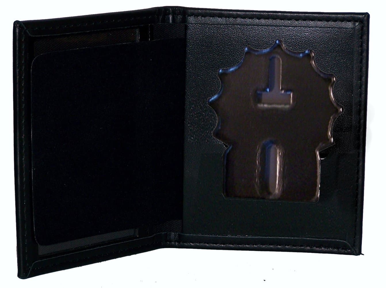 Perfect Fit Dress Leather Badge and ID Case for NY City Detective (Cutout PF225)