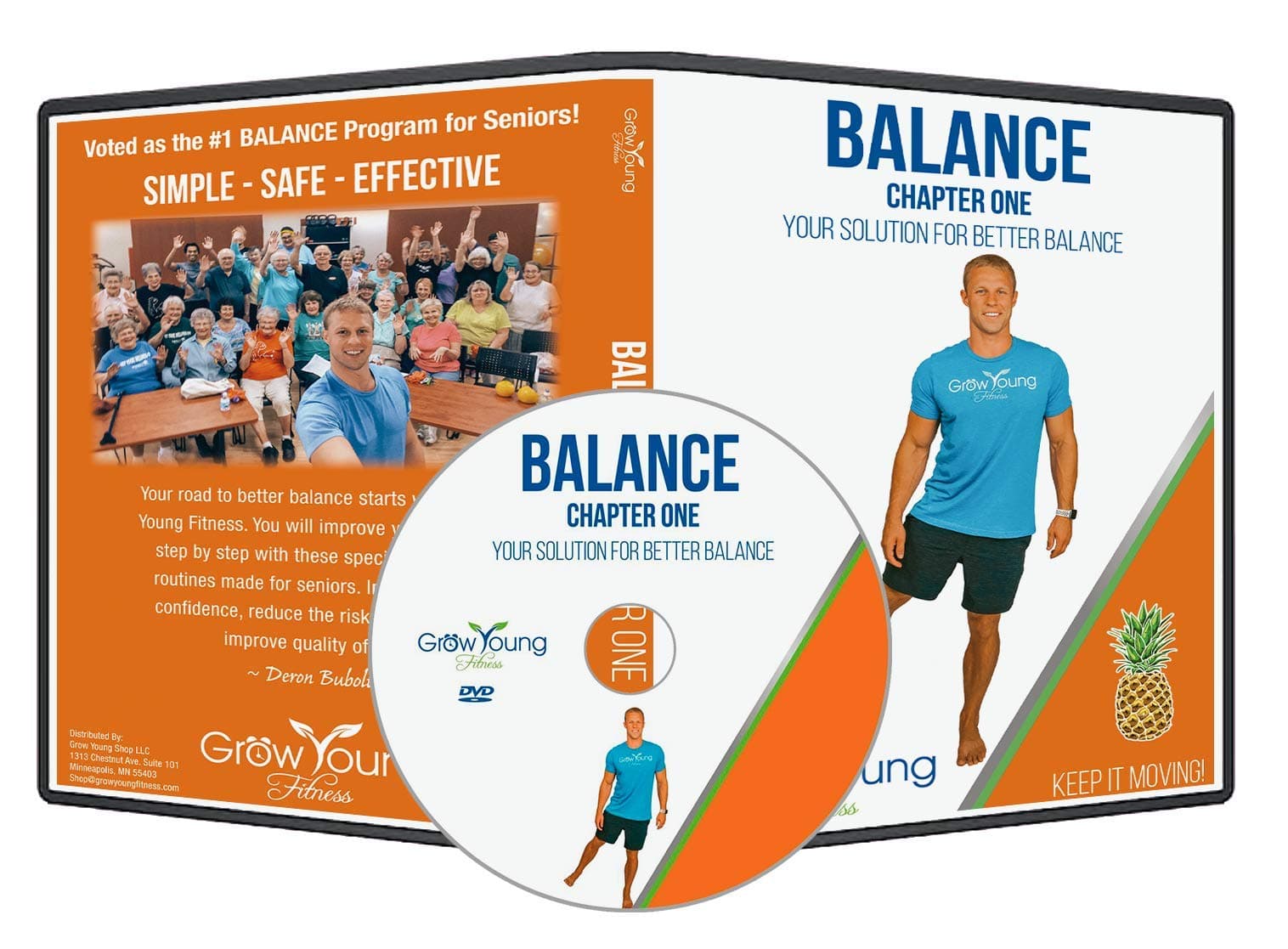 Grow Young Fitness Better Balance Exercise for Seniors - Improve Balance - Chapter One Senior Exercise DVD