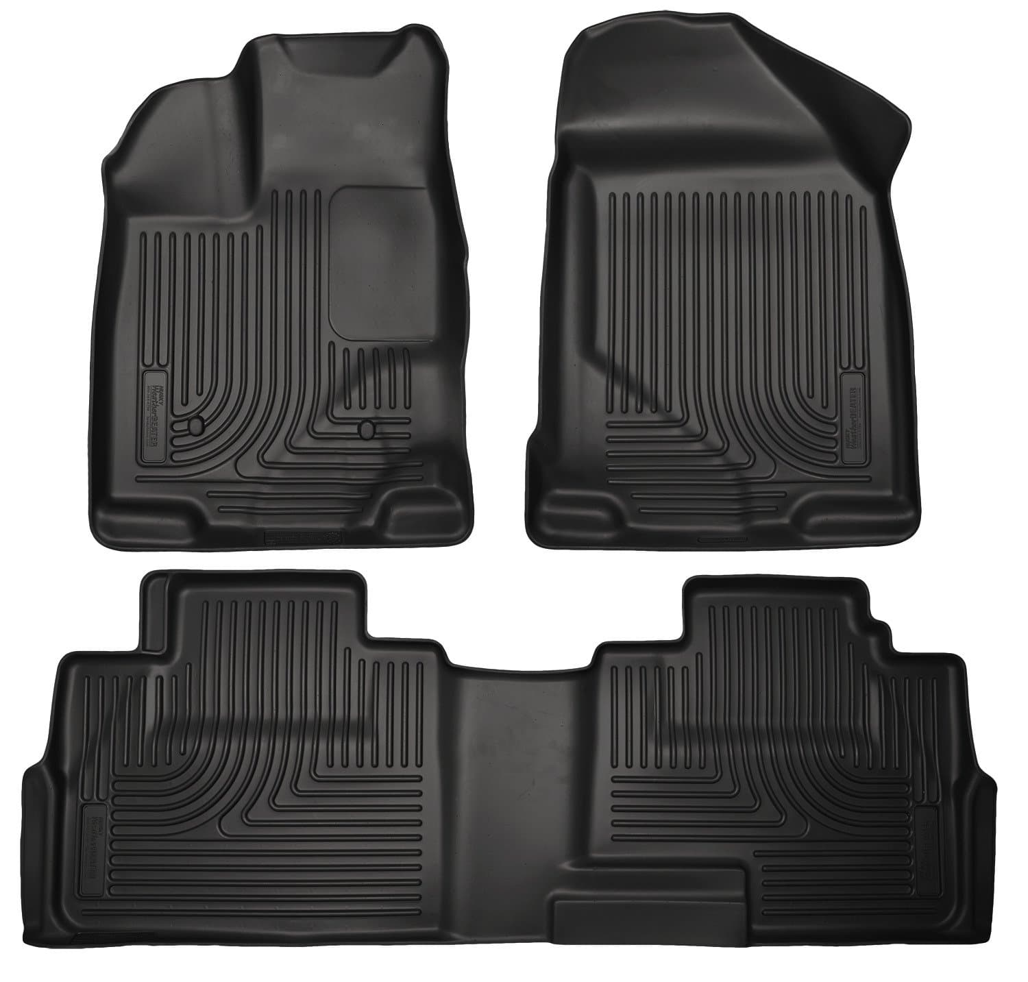 Weatherbeater Series | Front & 2nd Seat Floor Liners - Black | 99761 | Fits 2007-2014 Ford Edge, 2007-2015 Lincoln MKX 3 Pcs