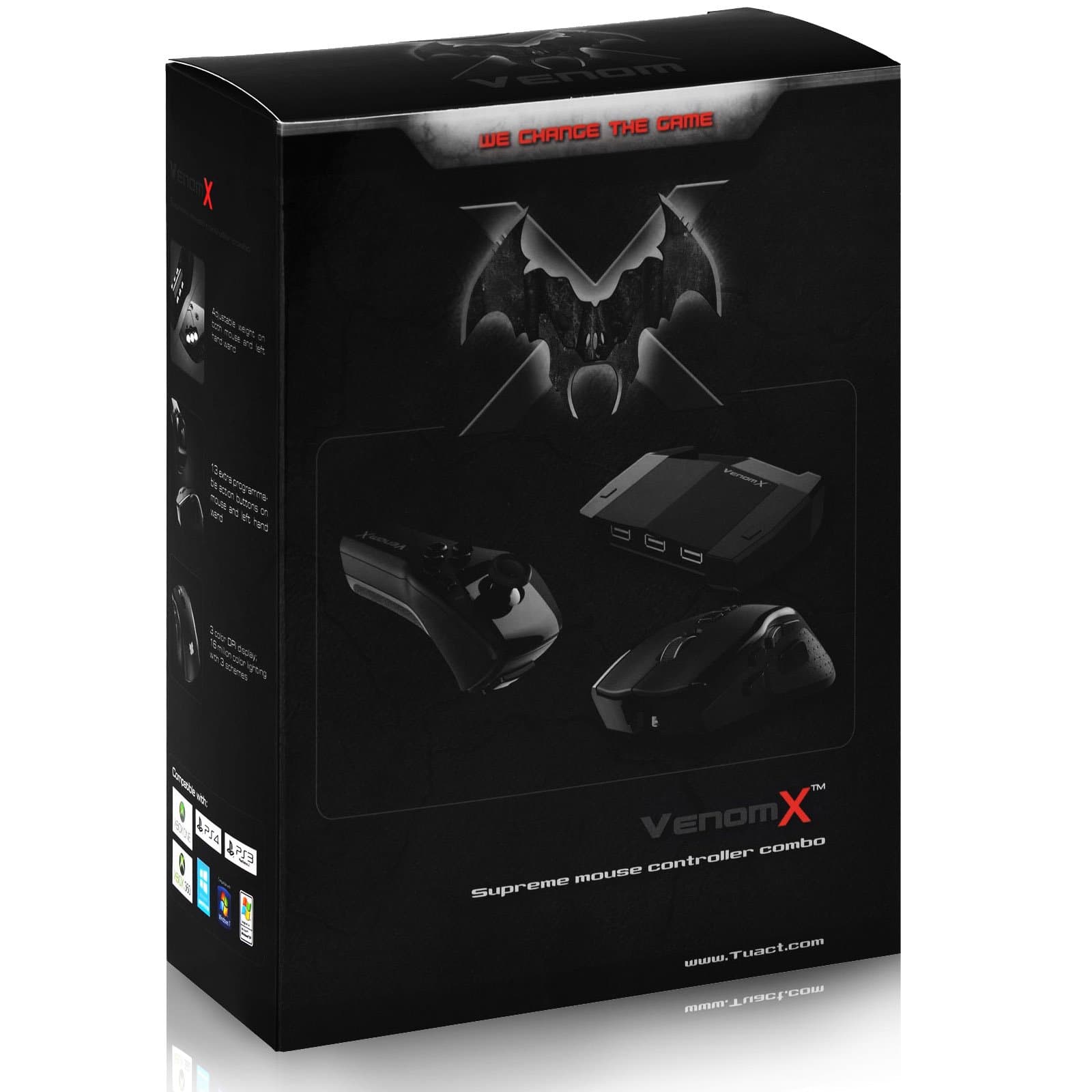 Tuact Venom X Plus Supreme FPS Mouse Controller Combo