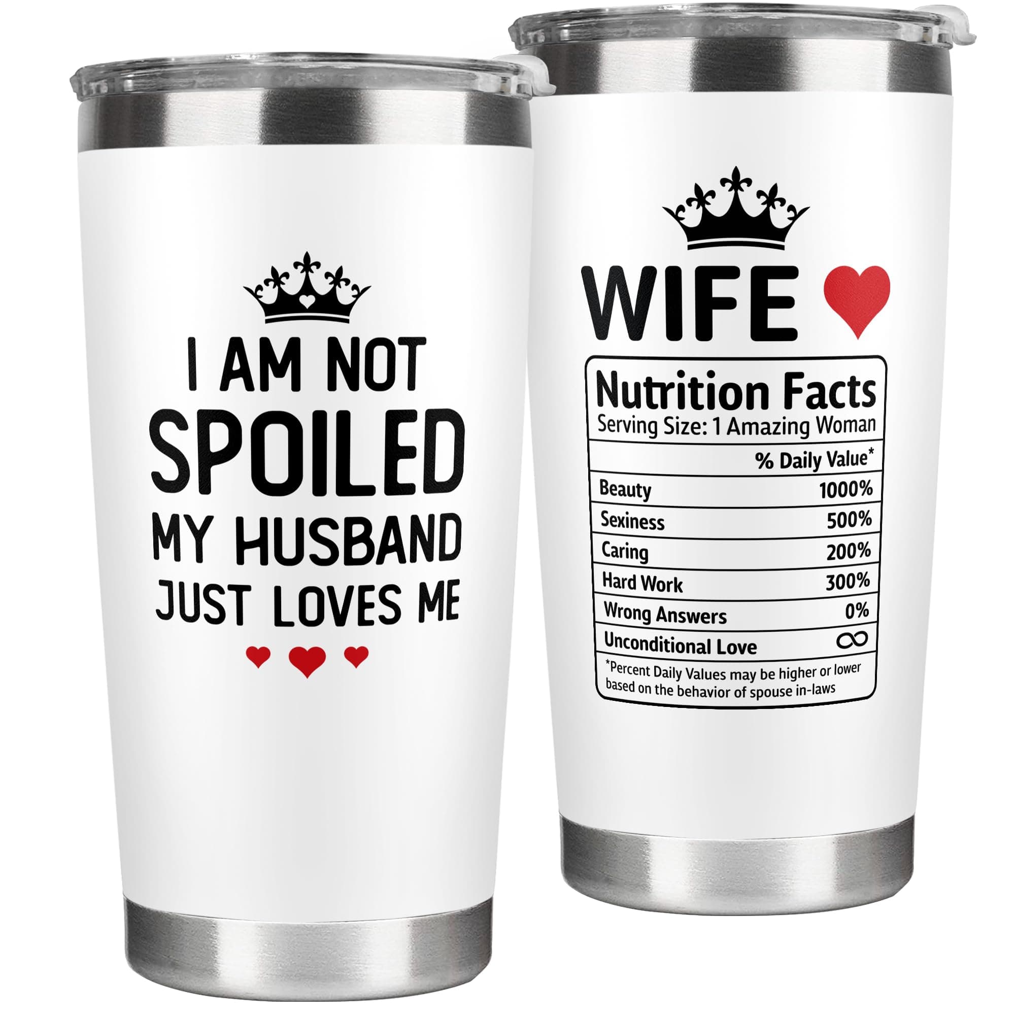 Gifts for Wife - Wife Gifts, Gifts for Wife from Husband - Wedding Anniversary For Wife, Wife Birthday Gift Ideas, Birthday Gifts for Wife - Romantic I Love You Gifts for Her - 20 Oz Wife Tumbler