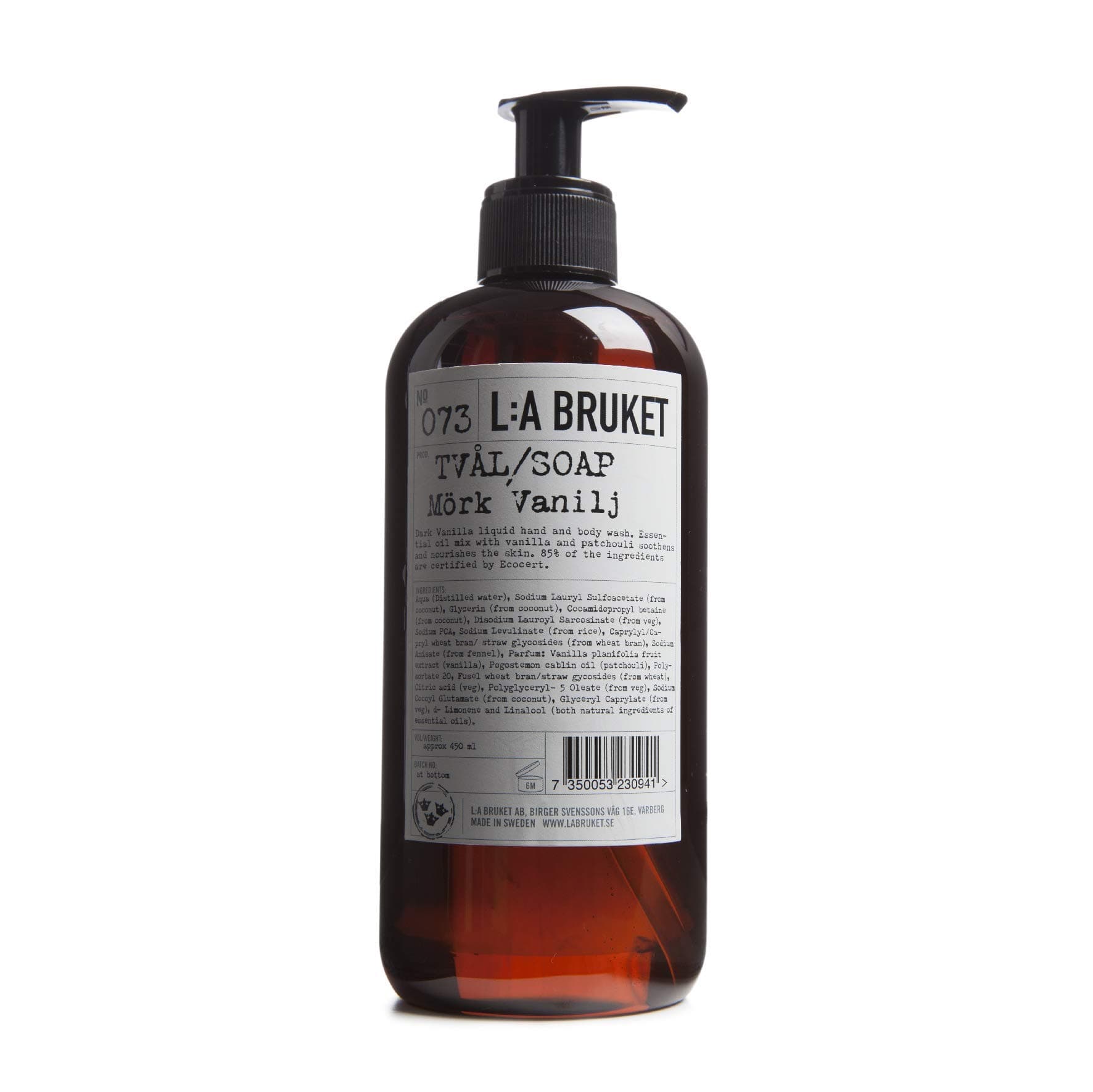 L:a Bruket No. 73 Liquid Soap Dark Vanilla 450 ml