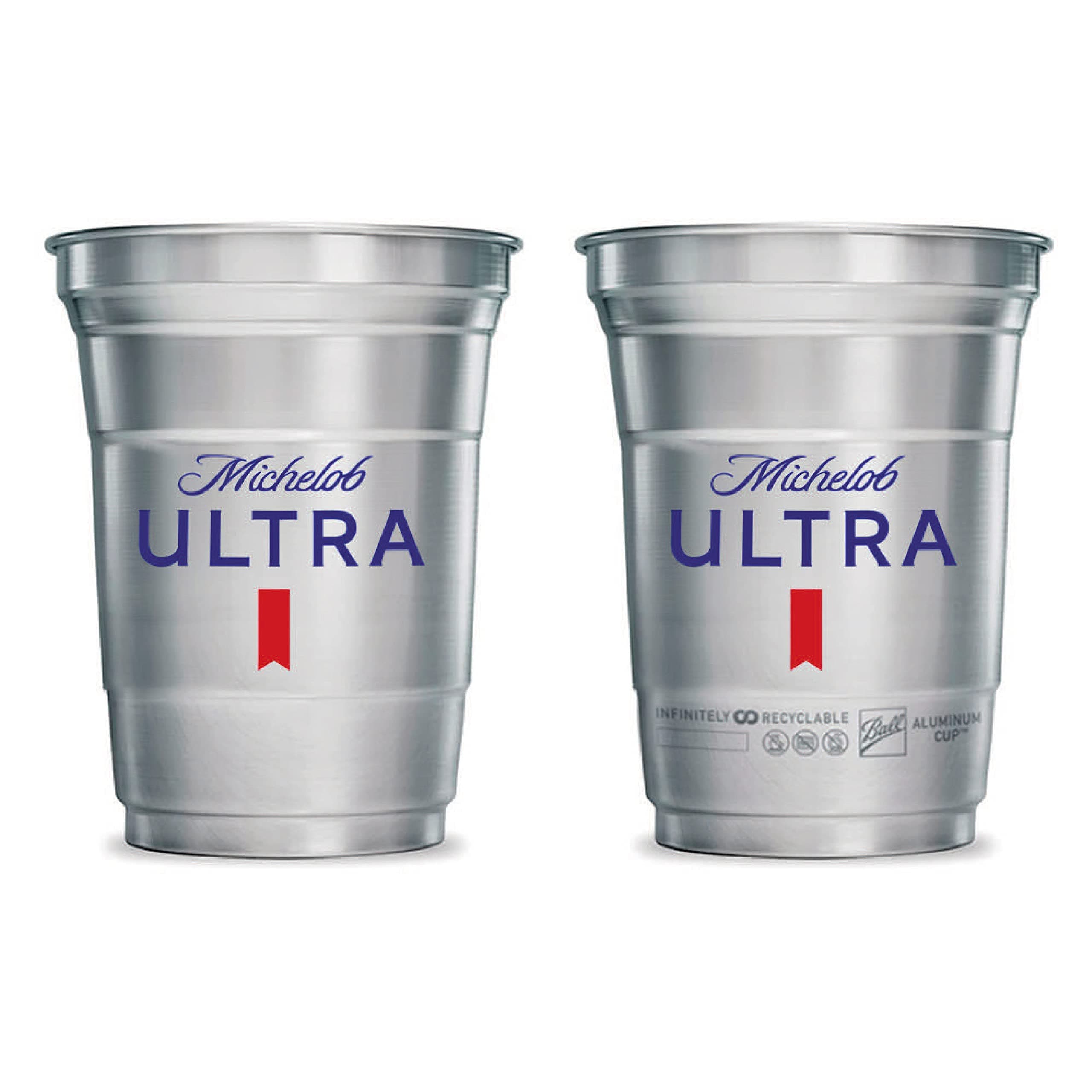 Michelob-Ultra Aluminum Tailgate Cup - Set of 2
