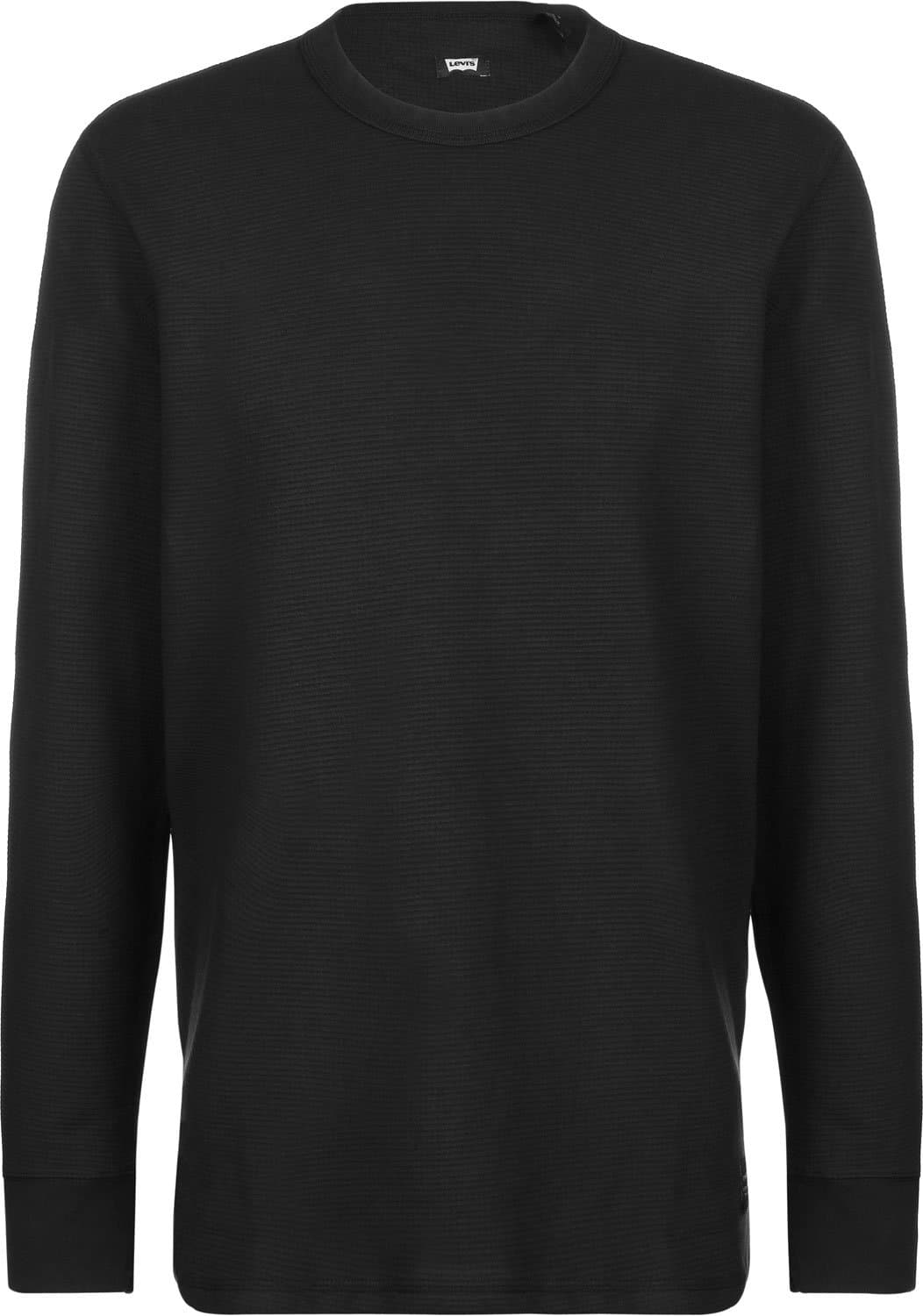 Levis Skateboarding Jet Black Thermal Long Sleeved T-Shirt (S, Black)