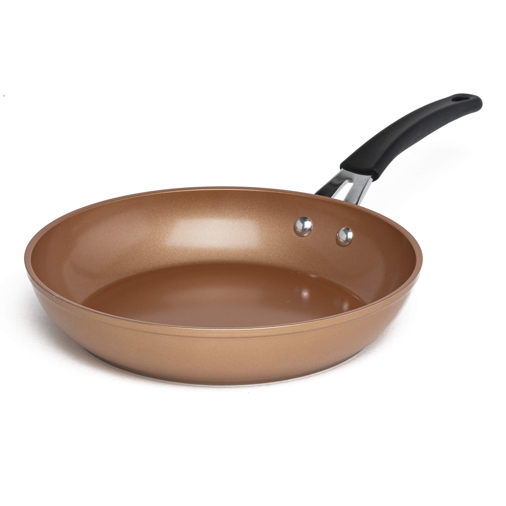 EcolutionTitanium Ceramic Easy Clean Endure Nonstick Silicone Stay Cool Handle, 9.5-Inch Fry Pan, Copper