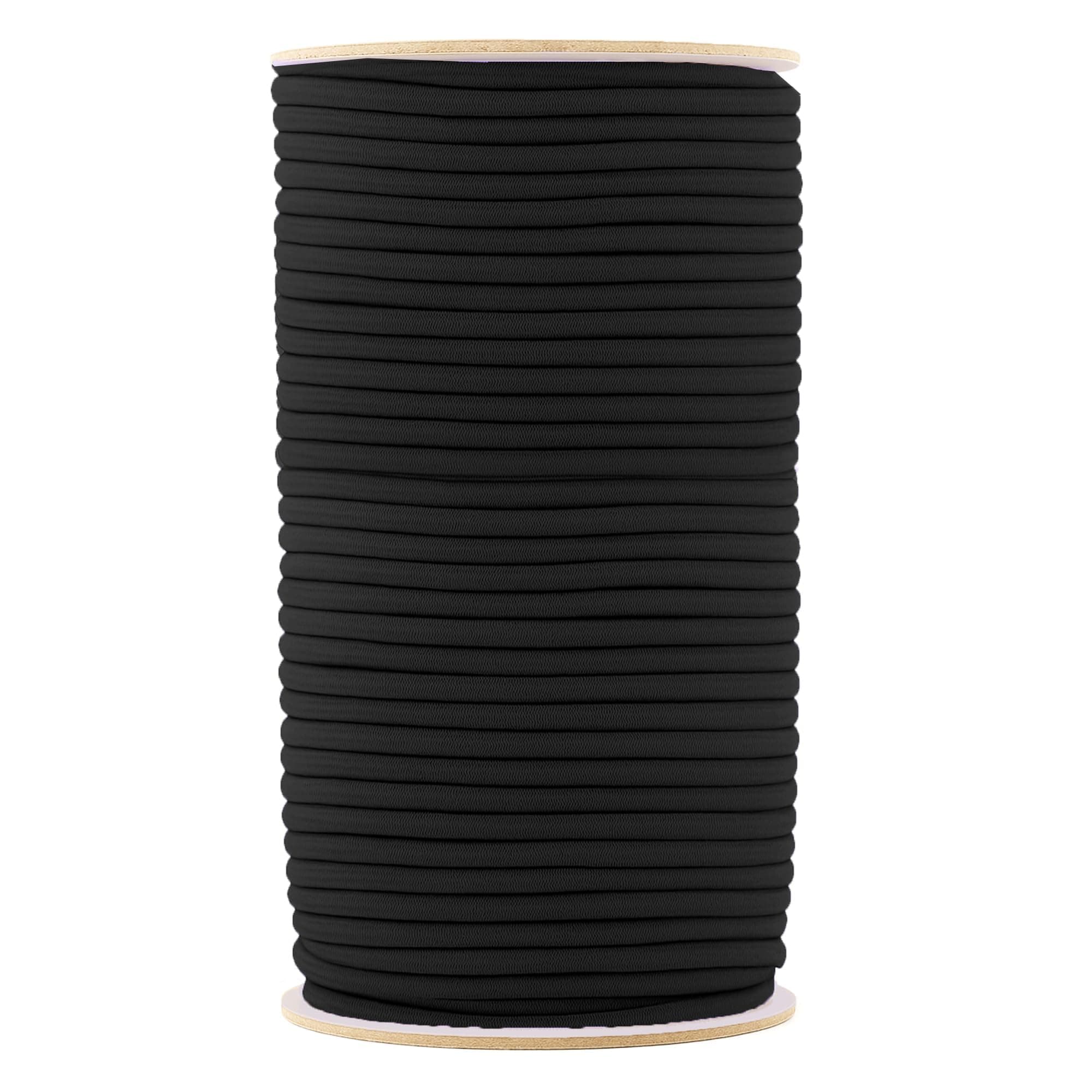 Mandala Crafts 2mm Black Elastic Cord for Jewelry Making – 76 Yds Stretchy Cord Round Elastic Strings for Sewing