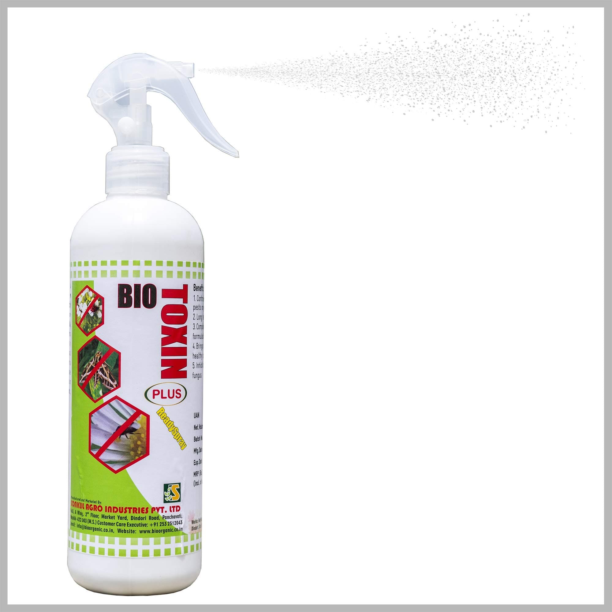 Bio Toxin Organic No Need to Add Water Ready Mix Spray with Neem Oil and Karanjia Oil for Pest and Fungus Control (500 ml, White), Pack of 1