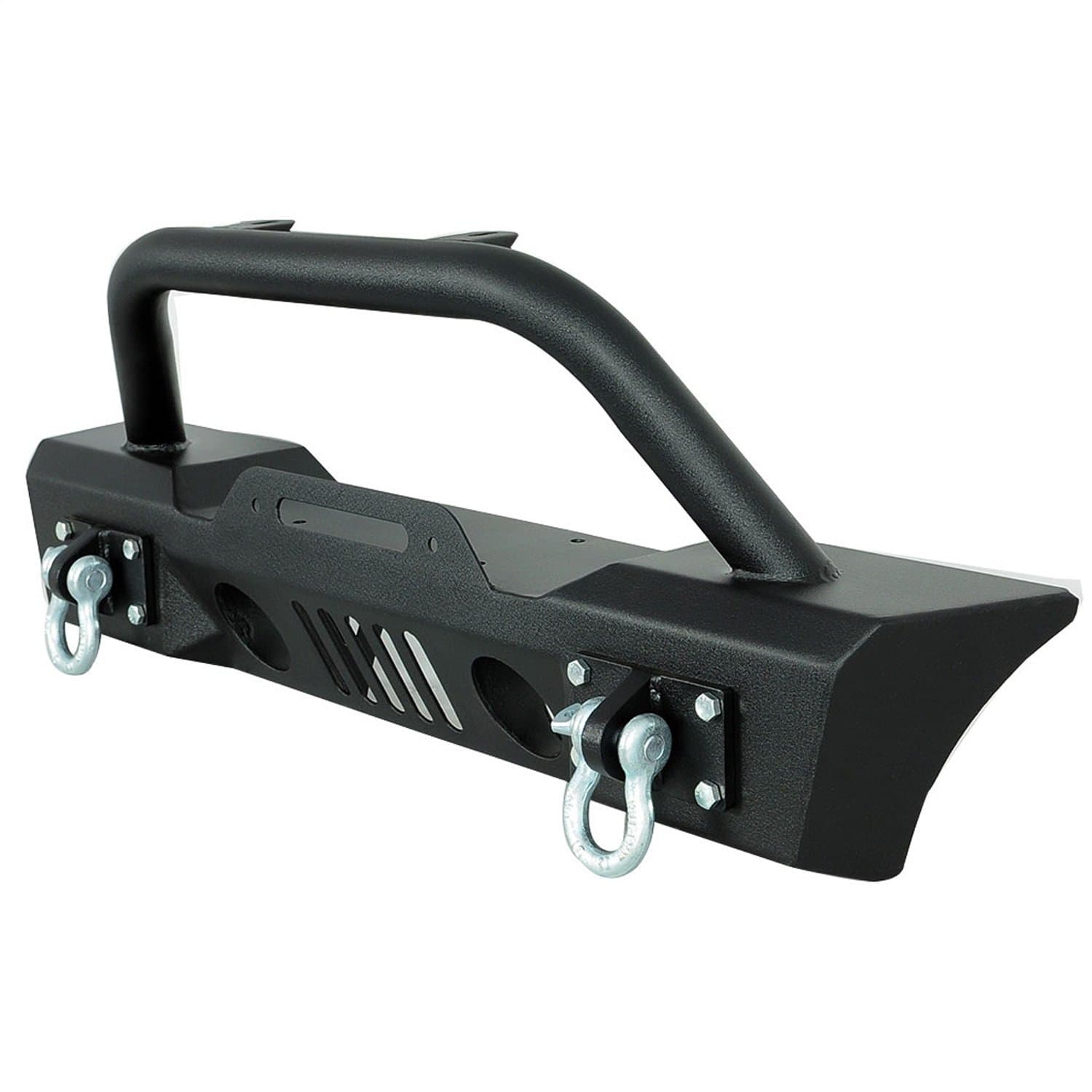 Paramount Restyling 51-0357 Black Front Stubby Bumper (Jeep Wrangler JK S3)