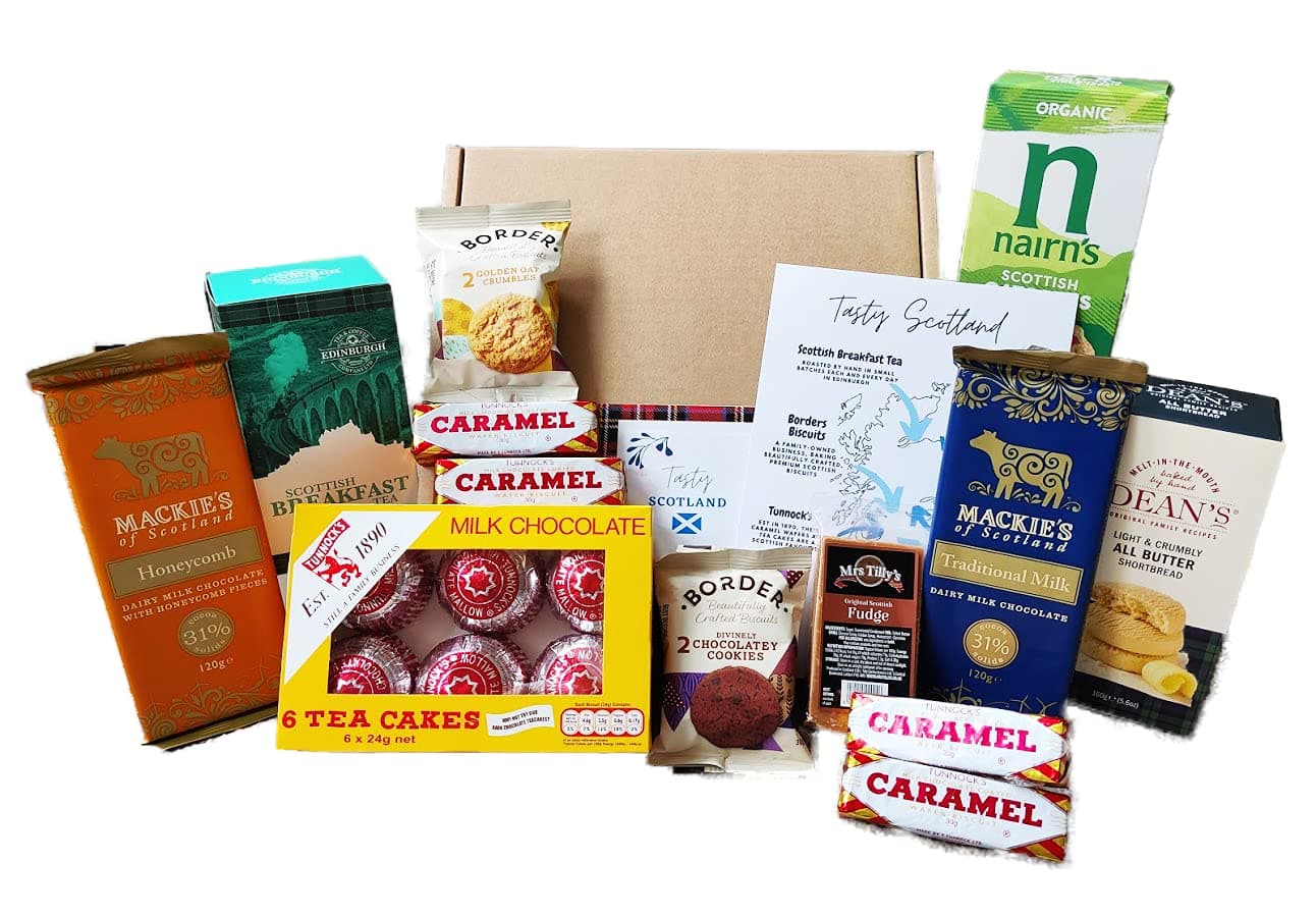 Scottish Food Hamper | Tasty Scotland Hamper | Scottish Gift Hamper | Scottish Food Treats | Hand-Selected Scottish Food Brands | Best Of Scotland Food Hamper
