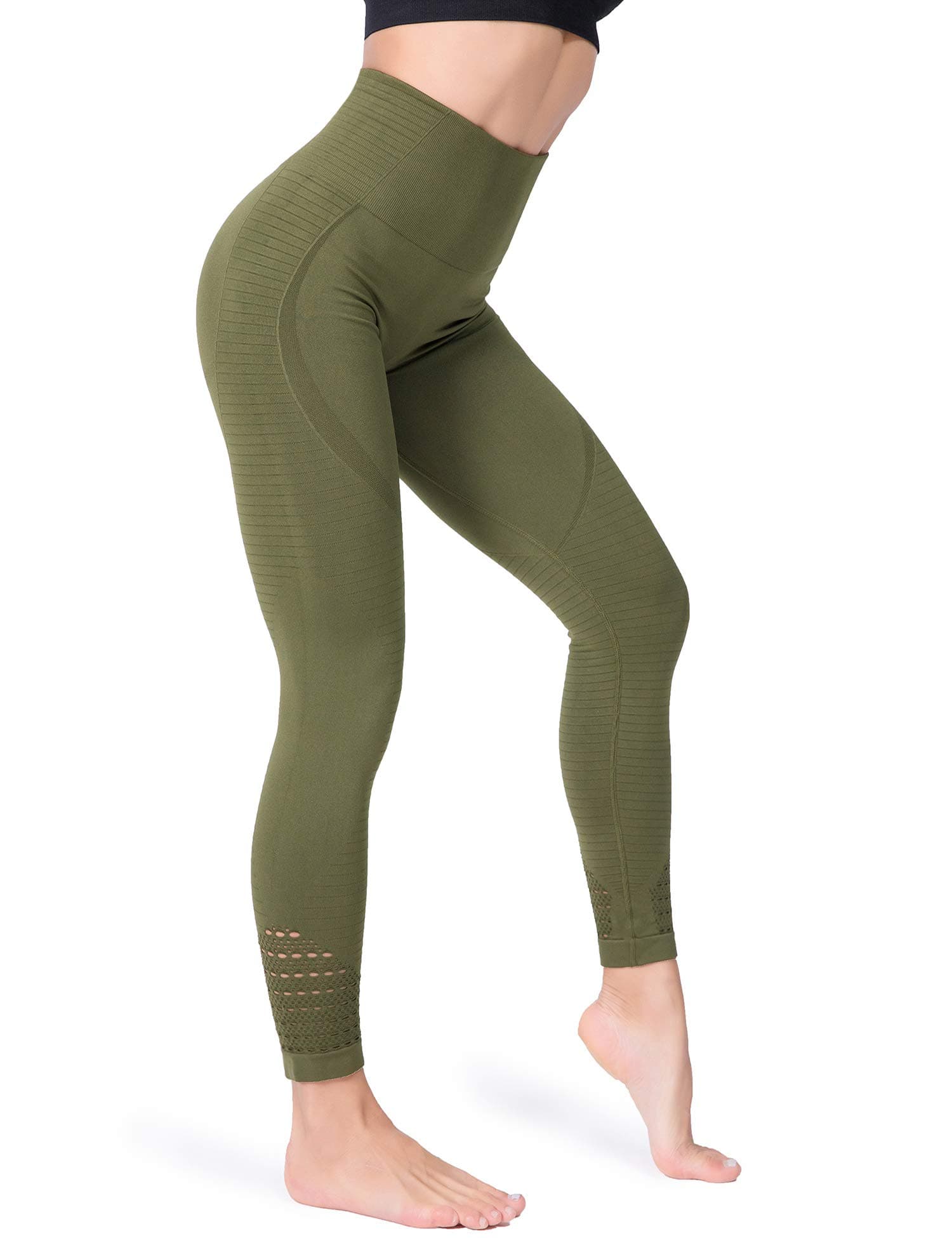FITRELL High Waisted Workout Seamless Leggings for Women Tummy Control Running Gym Yoga Pants