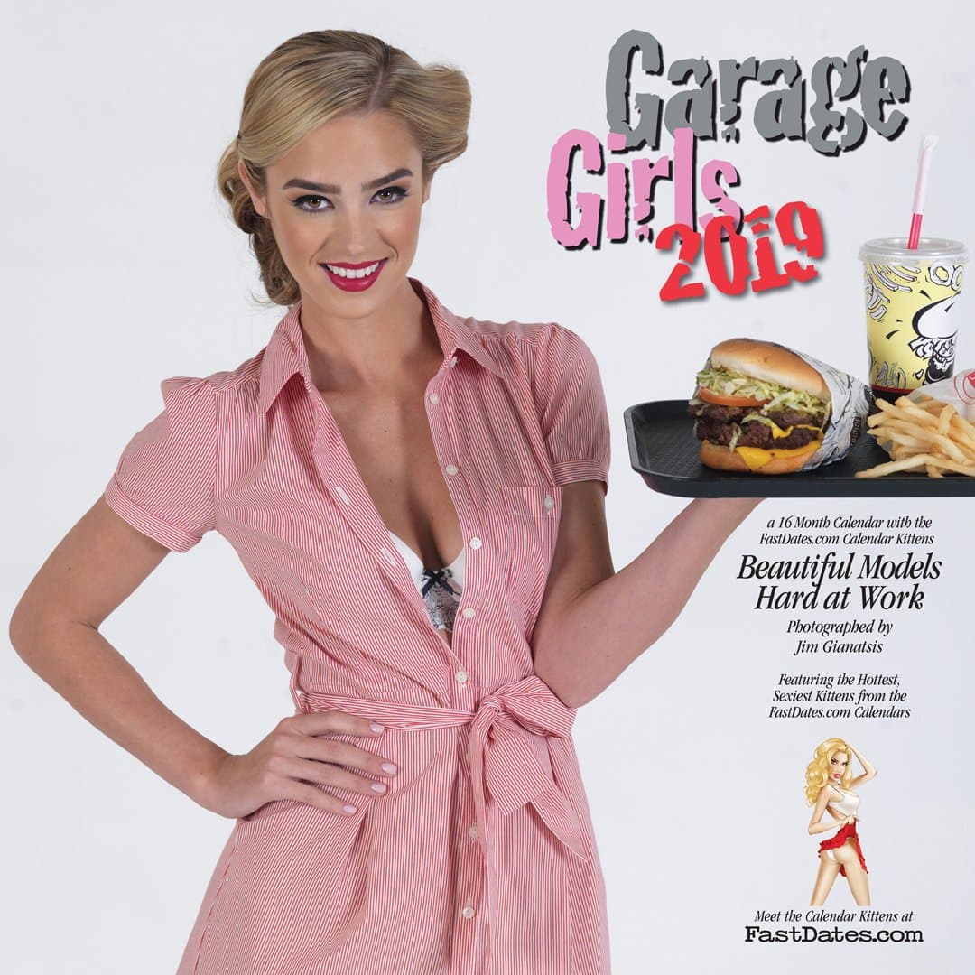 GARAGE GIRLS 2019 - Beautiful Models Hard at Work Calendar Calendar – July 1, 2018