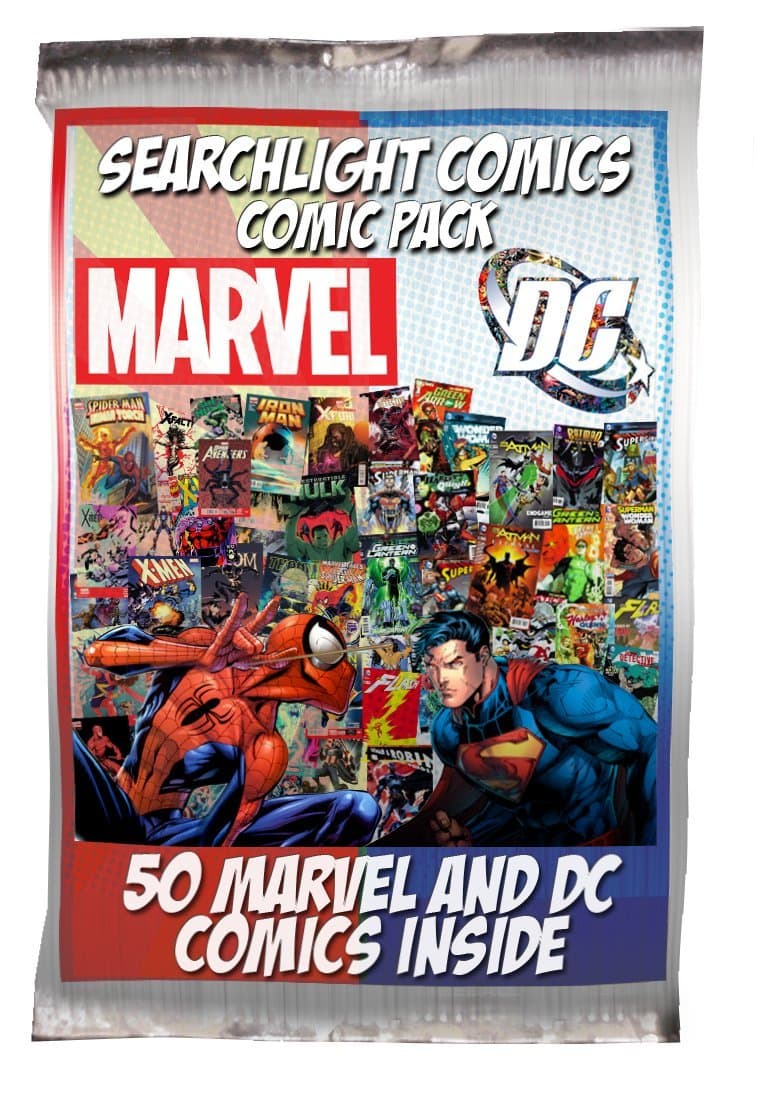 50 Comic bundle with 25 Marvel and 25 DC Comics
