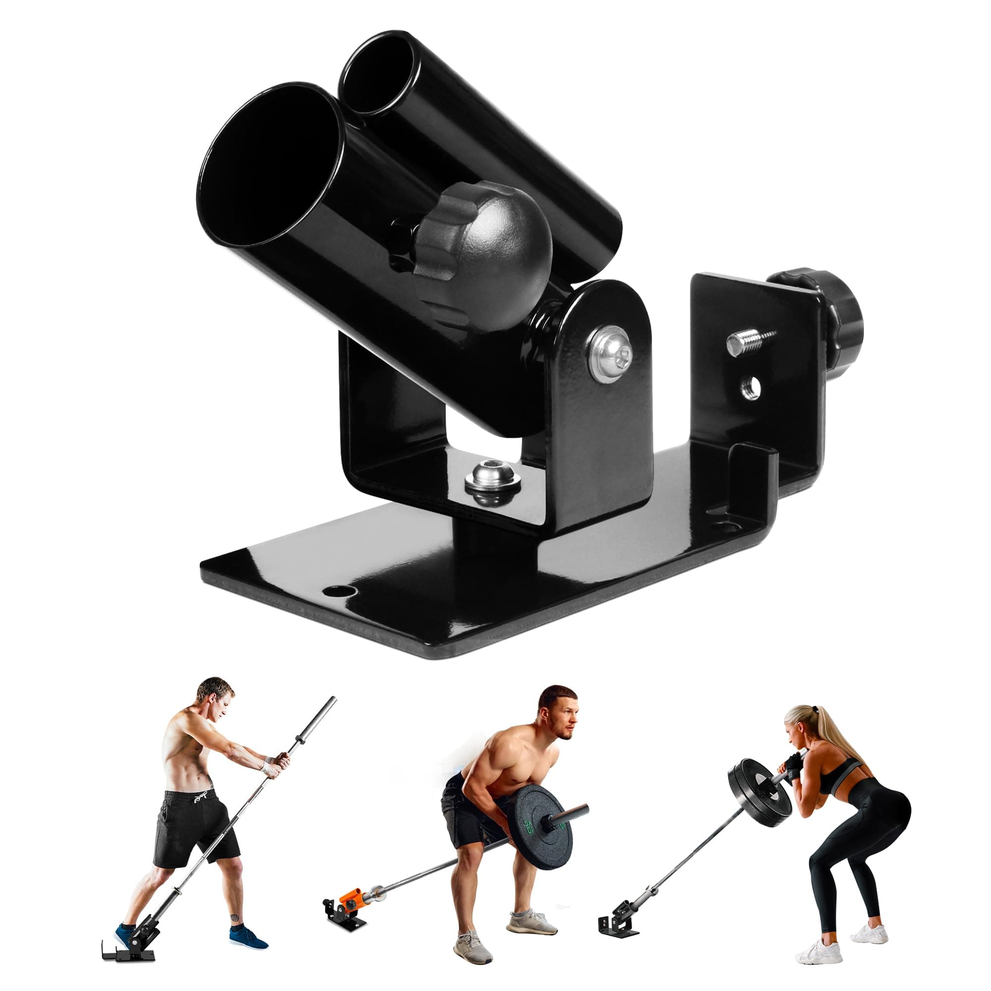 Yes4All T-Barrow T-Bar Row Plate Post Insert Landmine Olympic Bar 360 Degree Swivel Easy Installation Gym Toning