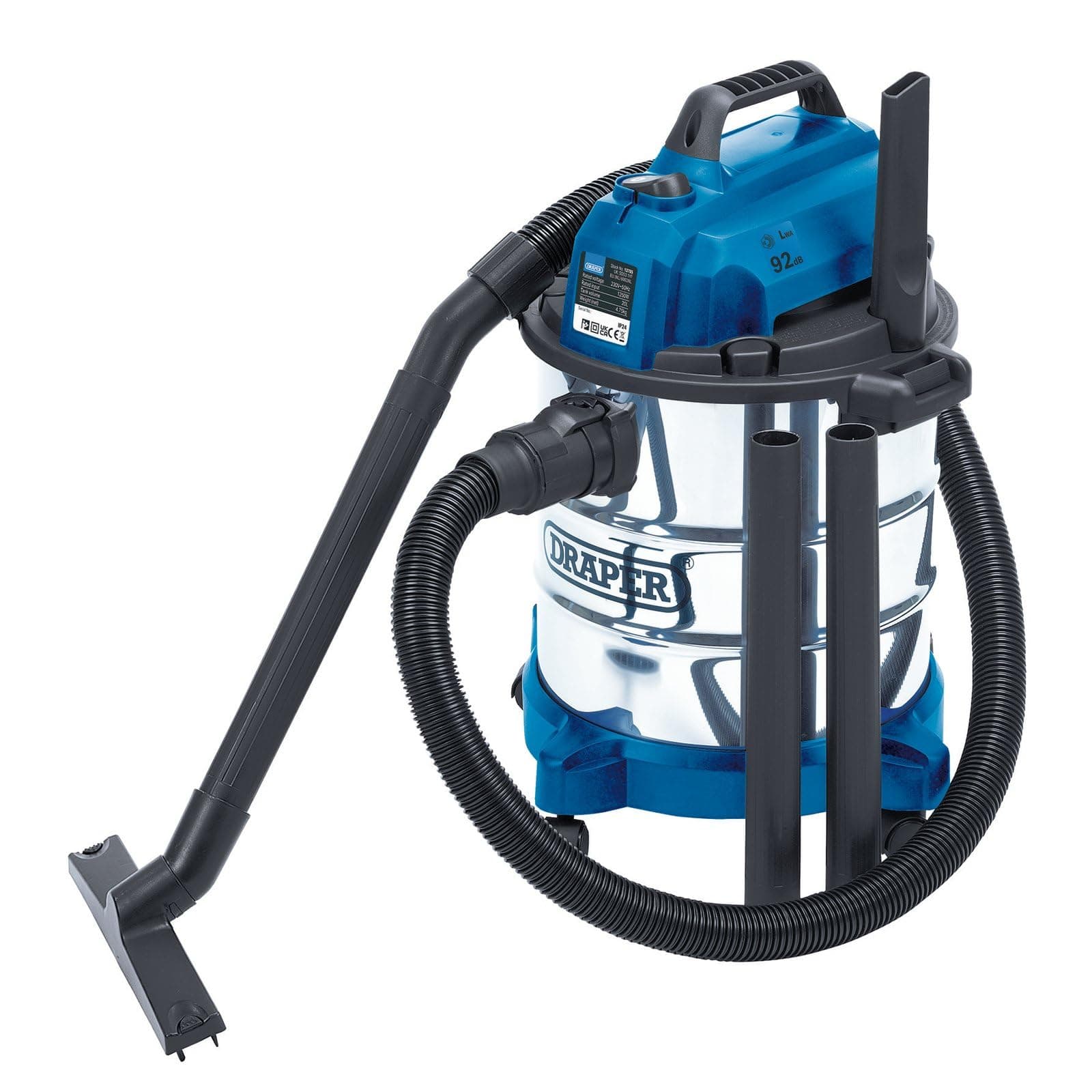 13785 W/ Dry 20 Litre Vacuum Cleaner, 230 V