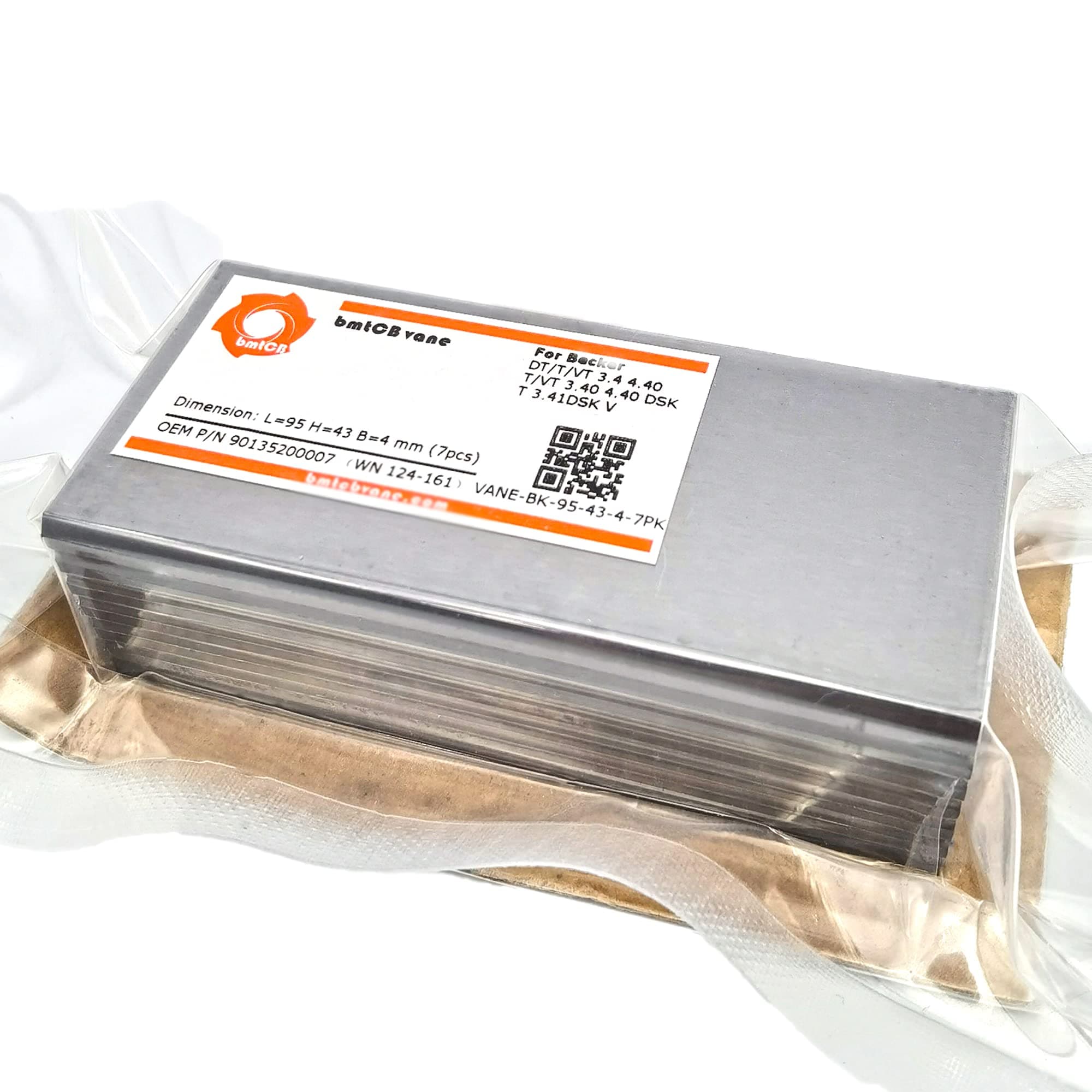 bmtCB carbon vane 90135200007 7pcs kit for BKR Pump DT3.40 T3.40 VT3.40 DT4.40 T4.40 VT 4.40 T3.40 VT 3.40 DSK T4.40 VT4.40 DSK T3.41DSK WN124-161 DIM: 95 43 4 mm