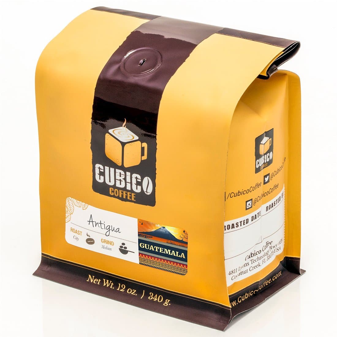Guatemala Antigua Coffee - Ground Coffee - Freshly Roasted Coffee - Cubico Coffee - 12 Ounce (Single Origin Guatemalan Coffee)