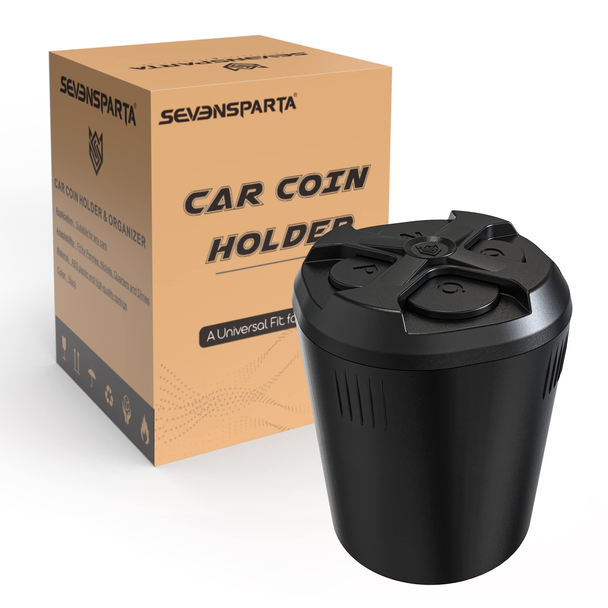 Seven SpartaUniversal Coin Holder - Time-Saving Organizer for Car, Home, or Office