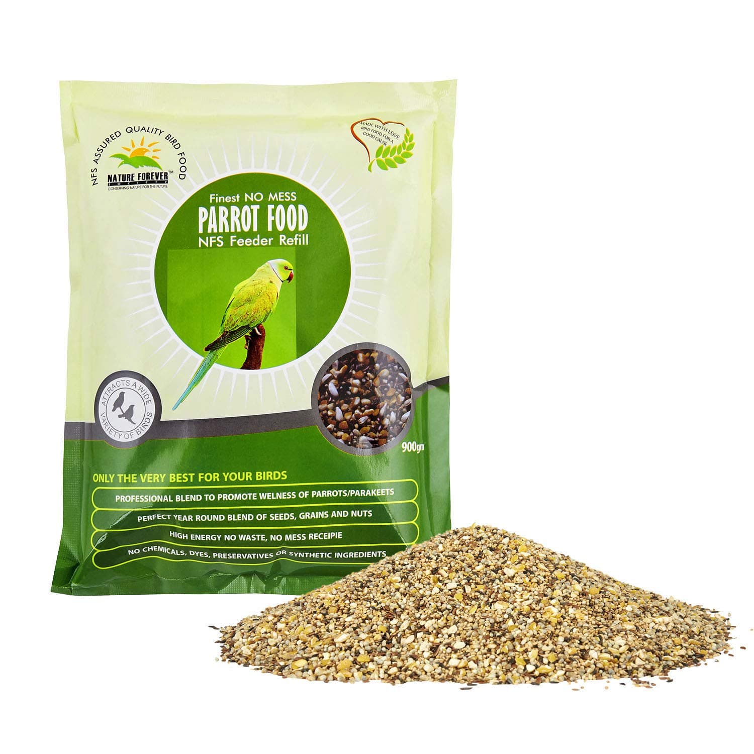 Parrot Food Seeds For All Life Stages Birds Only, 900 g
