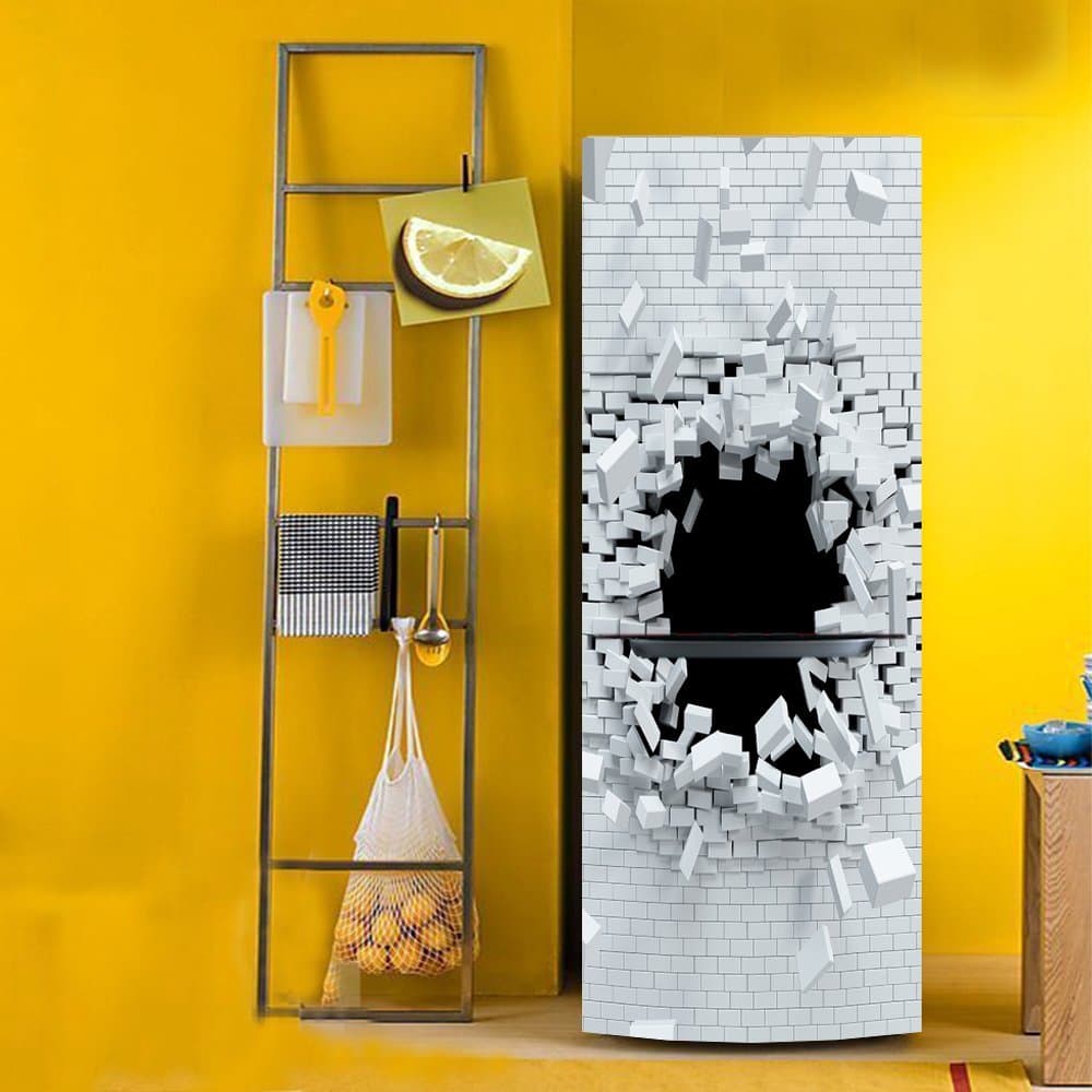 yazi Fridge Freezer Decorative Furniture Refurbished Stickers 3D Effect 60x150cm