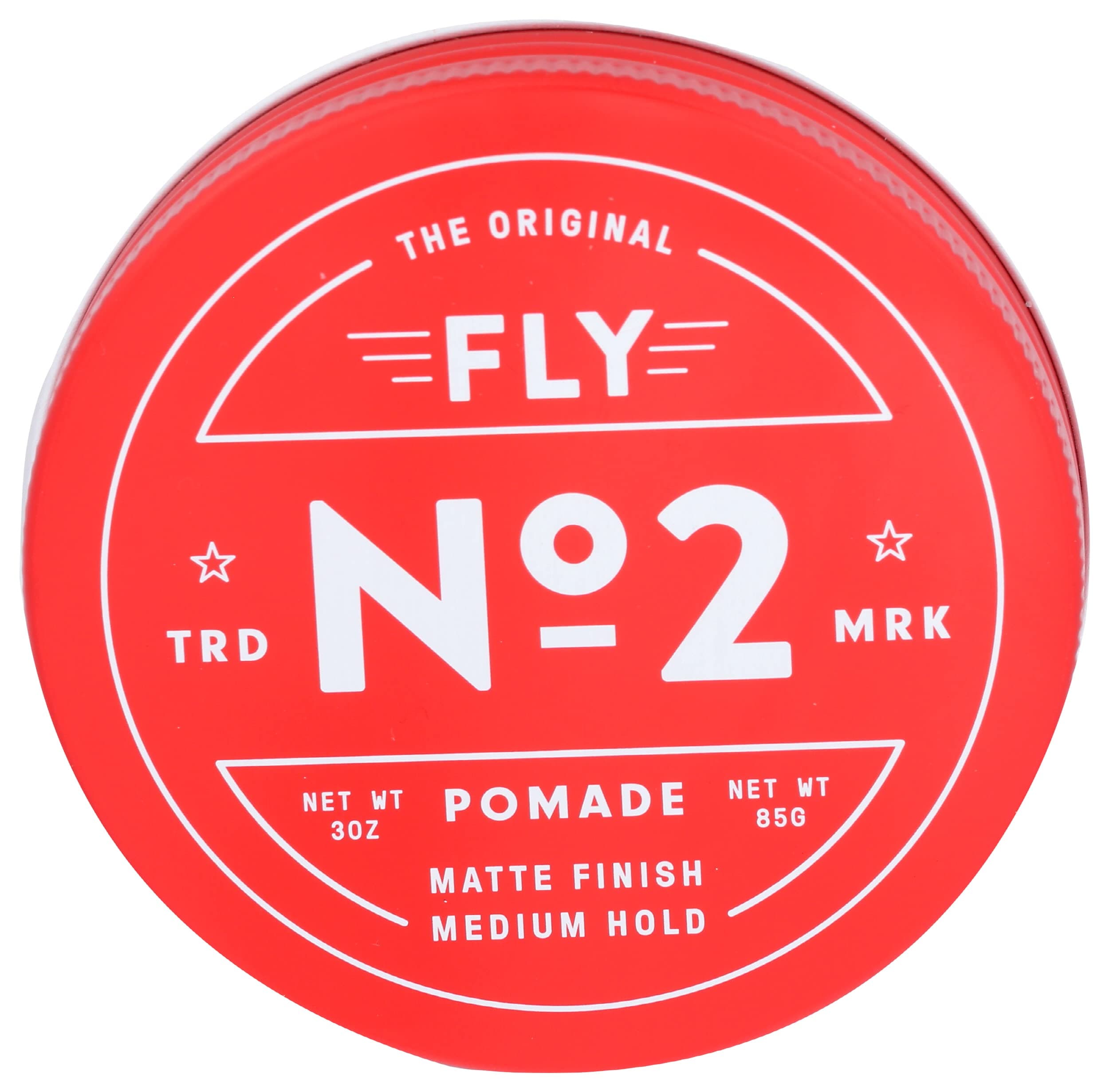 FLY POMADE NO. 1 Strong Hold Hair Styling Product for Men & Women, Matte or Shiny Finish, Water Soluble, All Hair Types, All Day Hold, Defining,Texturizing & Thickening, Barber Approved 3 Oz (3 ounce)