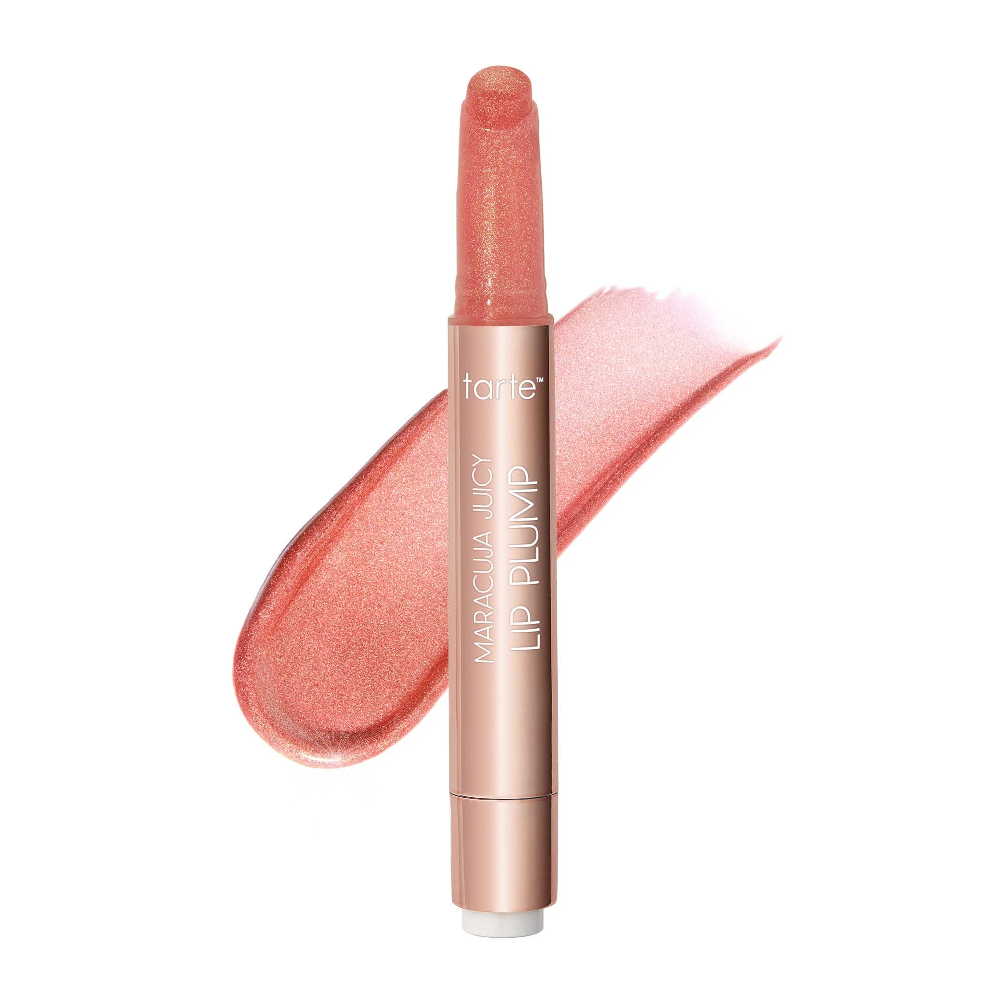 maracuja juicy shimmer glass lip plump – Hydrating & Volumizing Lip Gloss Balm with Hyaluronic Acid & Vitamin E, Plumps & Moisturizes, Vegan & Cruelty-Free