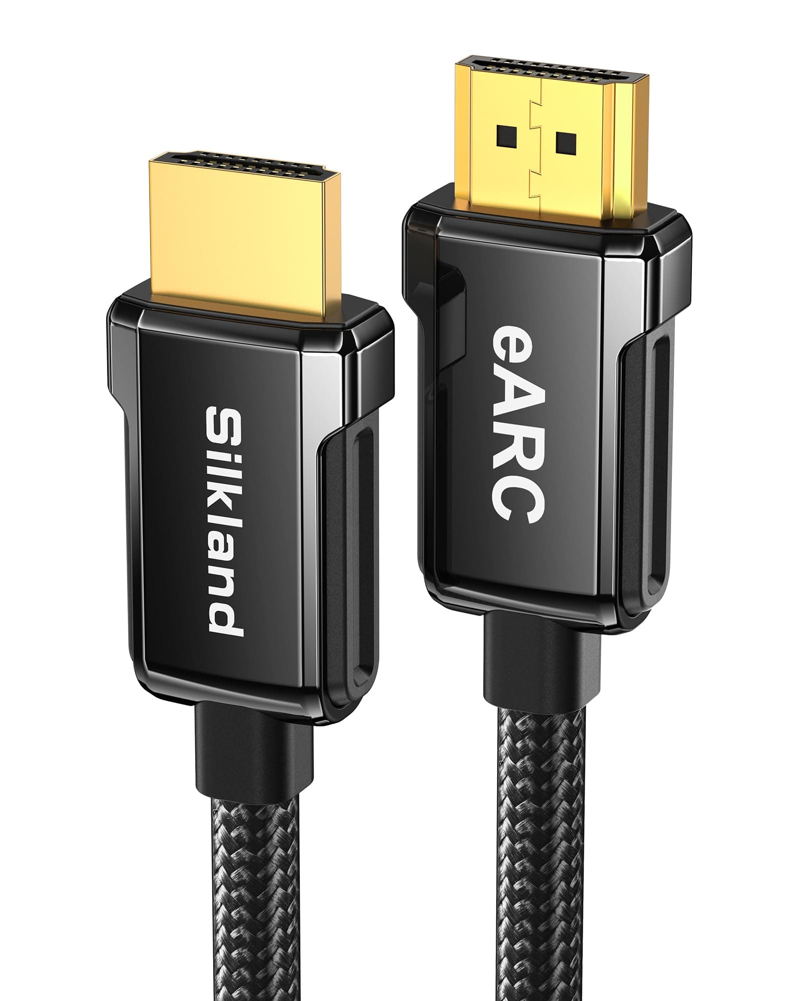 Silkland HDMI eARC/ARC Cable for Soundbar 6.6FT, High Speed HDMI ARC Cable, [8K, HDR, HDCP 2.2, Ethernet], Compatible for Samsung, Vizio, Sono, Bose, LG Sound bar, UHD