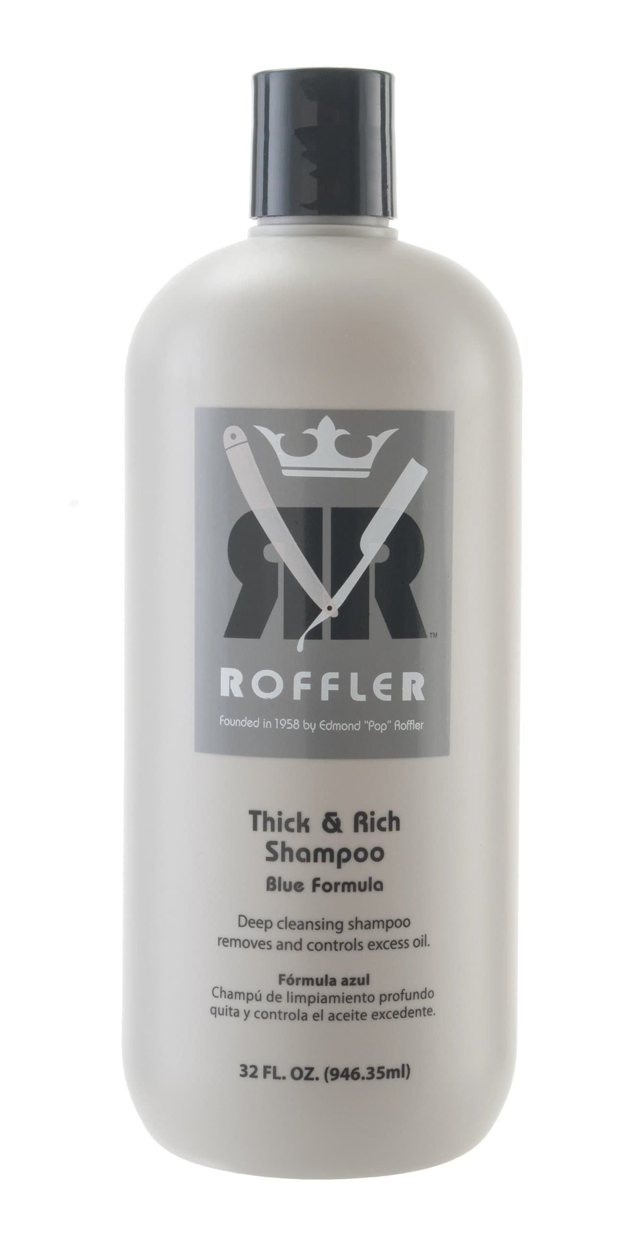 RofflerThick and Rich Shampoo Blue Formula, 32 Fluid Ounce