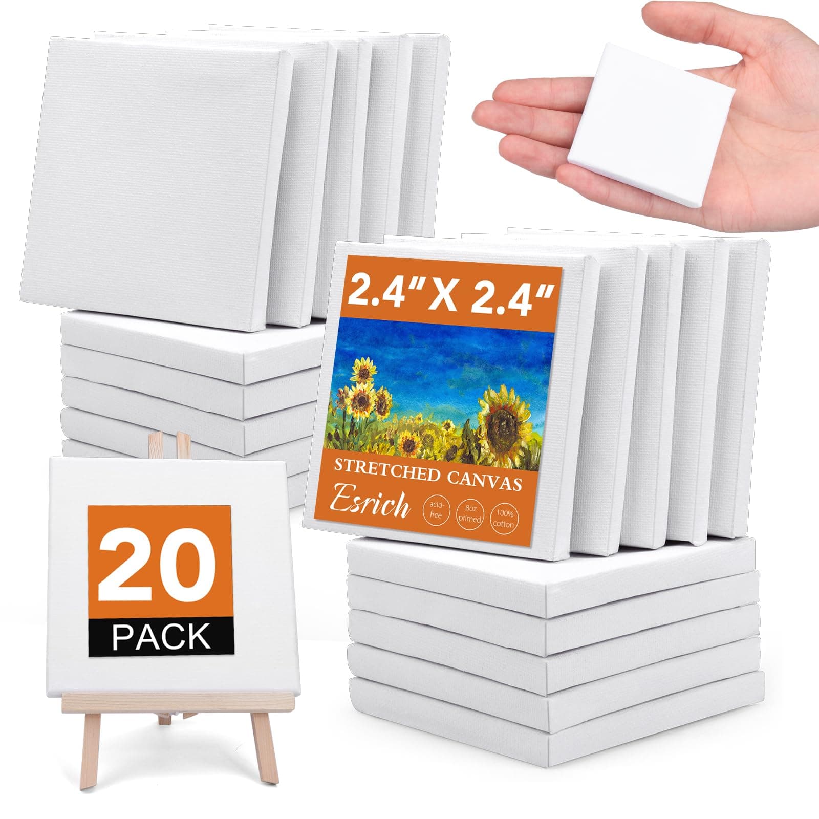20 pack 2.4in small canvas