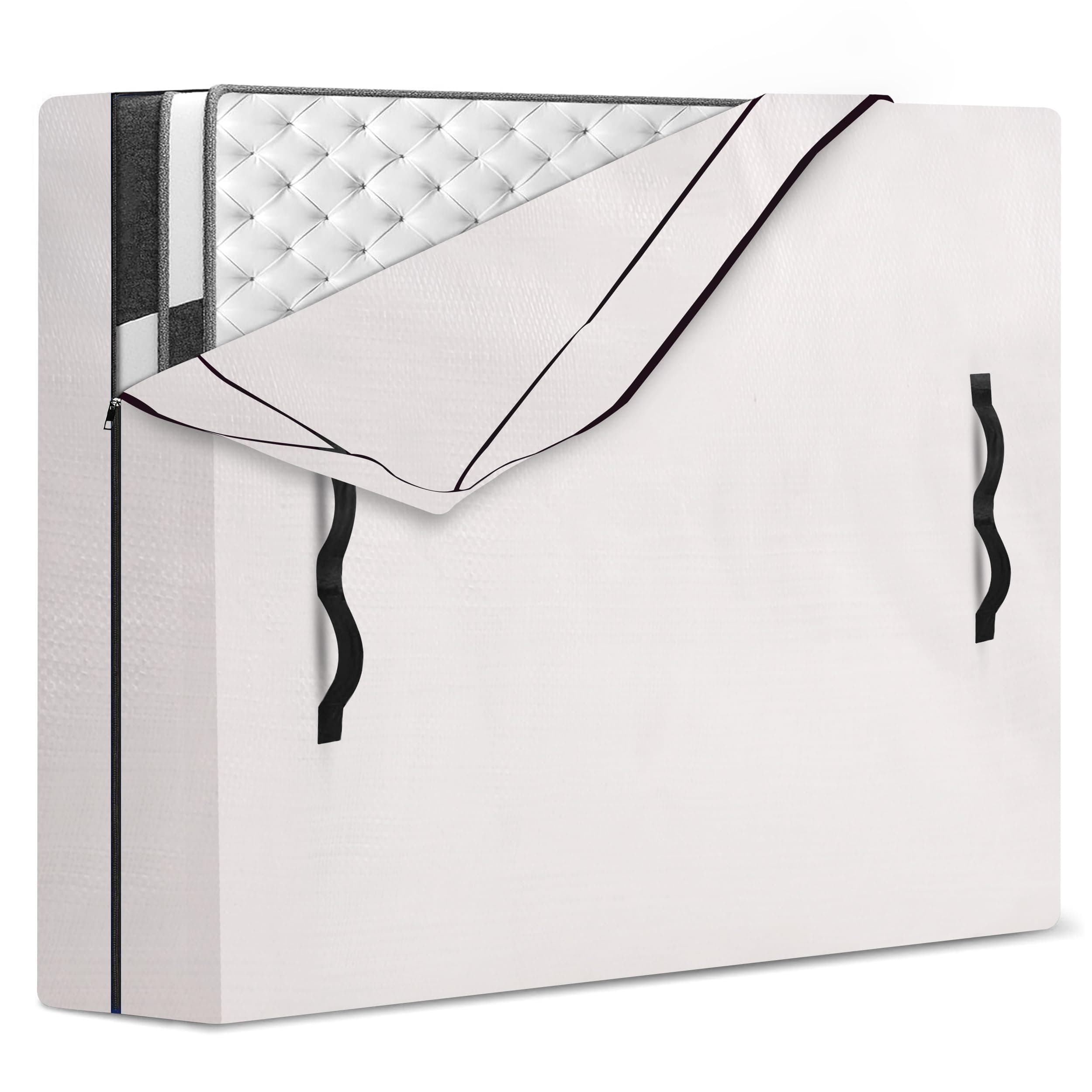 HOMESURE Mattress Bag for Moving and Storage, Semi-Transparent, Cali King