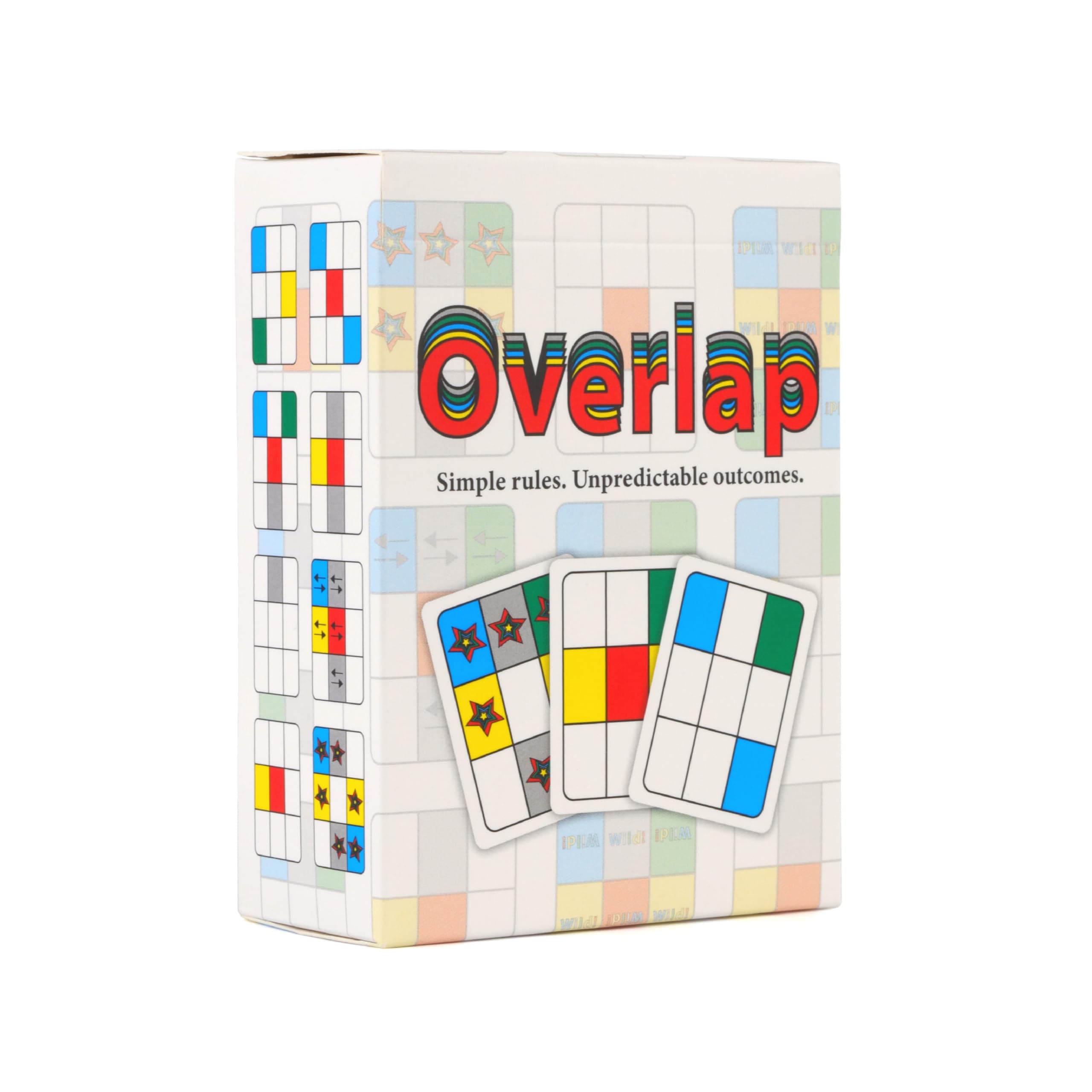 Overlap - Award-Winning Deceptively Simple Strategy Card Game for Adults and Families - 2 Player Game or Up to 8 Players - Easy to Learn - Mensa Recommended Brain Game