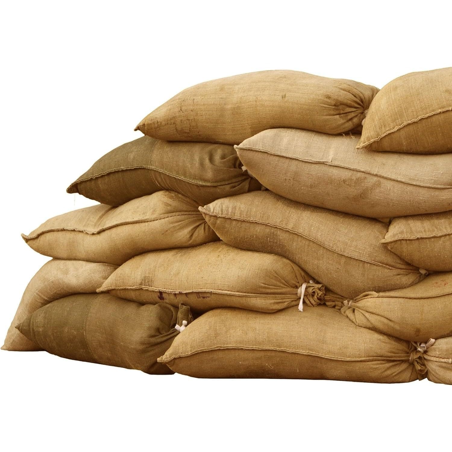 Sandbaggy Burlap Sand Bag - Size: 14" x 26" - Sandbags 50lb Weight Capacity - For Flooding, Flood Water Barrier, Tent Sandbags, Store Bags - Sand Not Included (50 Bags)