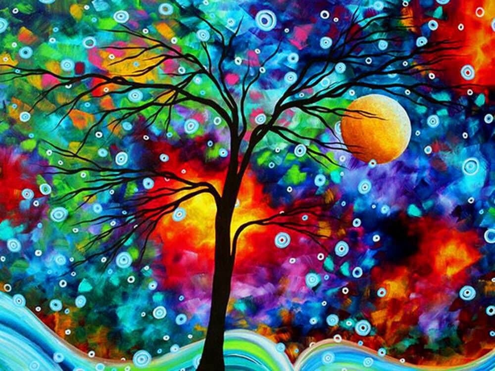 5D Diamond Painting Kit, Adults' Paint-by-Number Kit Full Square Drill Paintings Picture Arts Craft for Home Wall Dector, Mother's Day Gift, 12 x 16 Inches