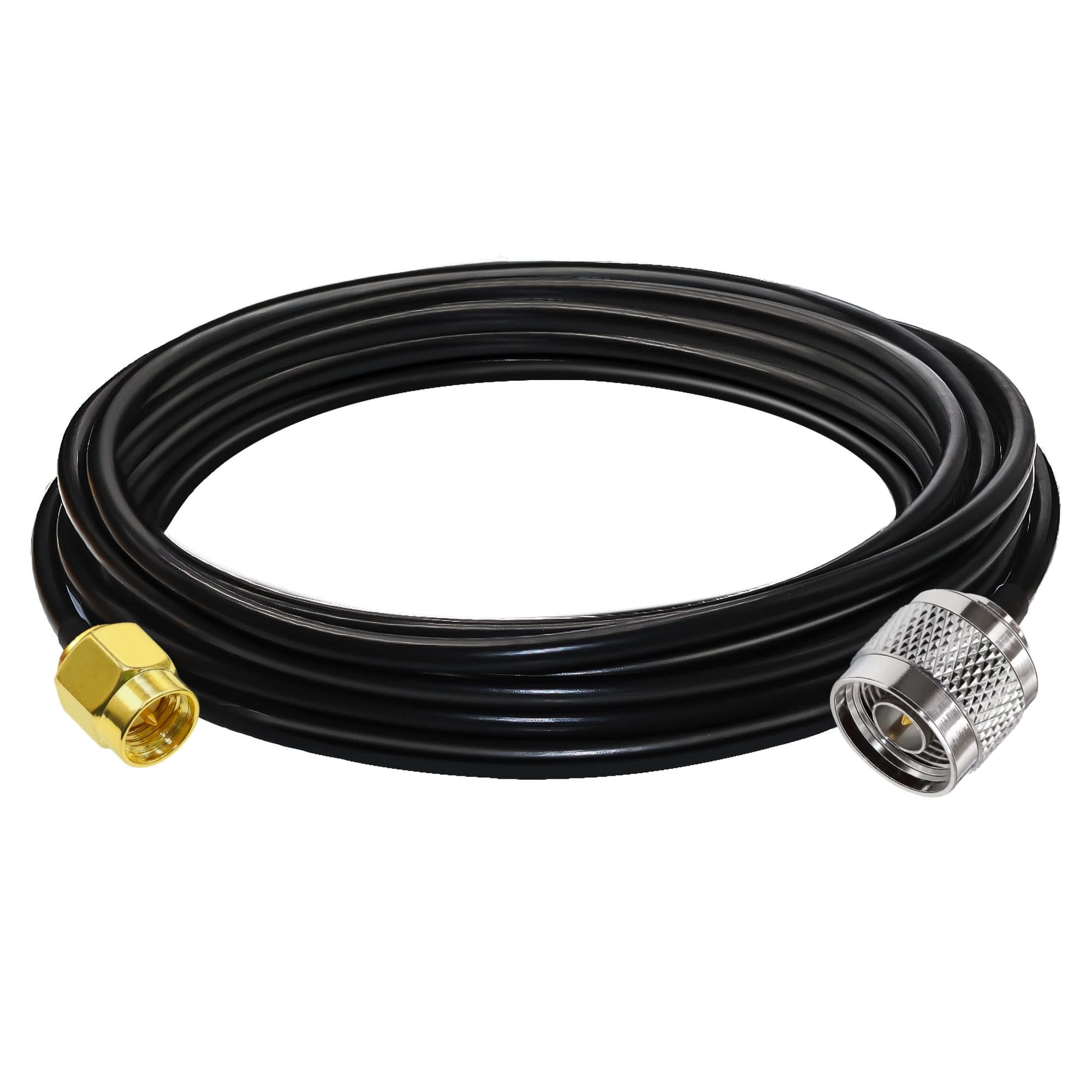 TUOLNK SMA Male to N Male RF Coaxial Coax Cable RG58 Antenna Coax Pigtail Cable SMA Male to N type Male Extension Cable for Wi-Fi Radios/GPS Antenna/RF device 16.4ft(5M)