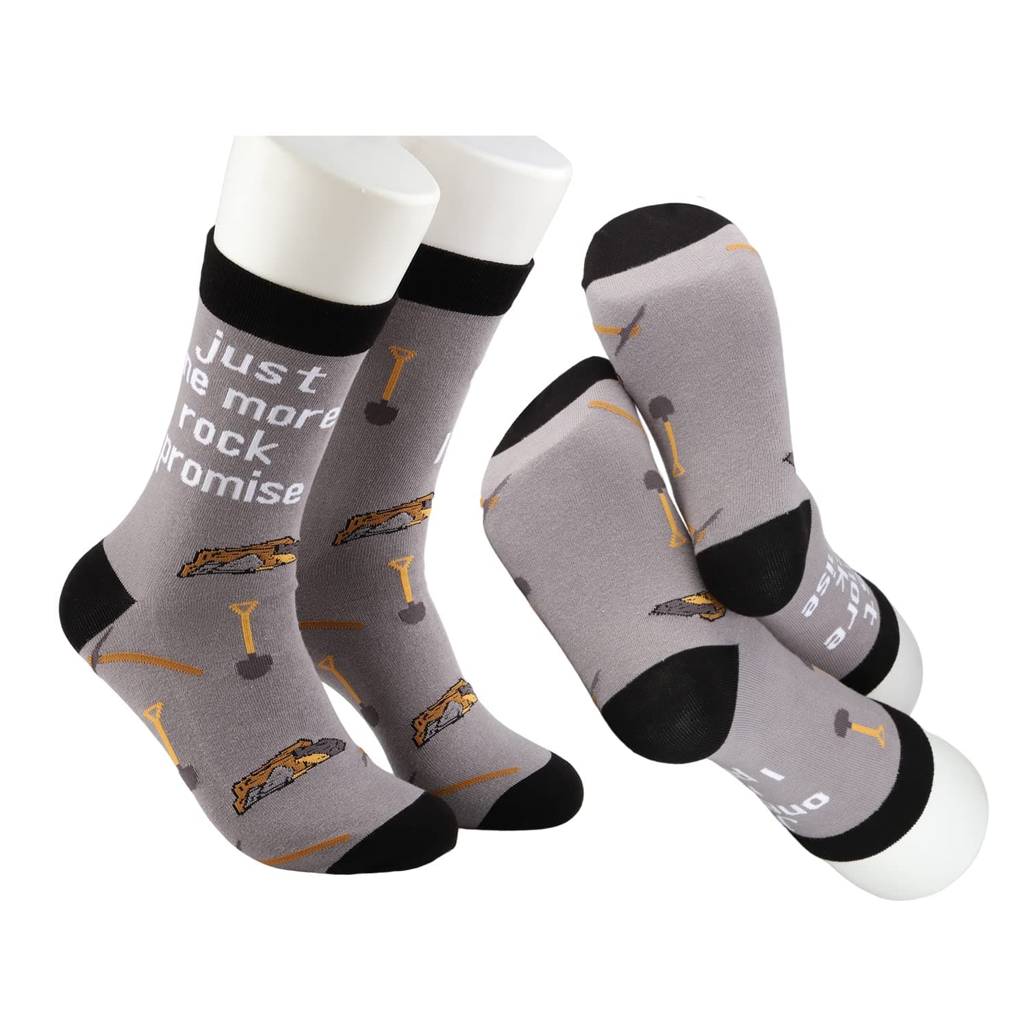 MBMSO Geology Gifts Socks 2 Pairs Just One More Rock I Promise Funny Geologist Socks Rock Collector Hound Gifts