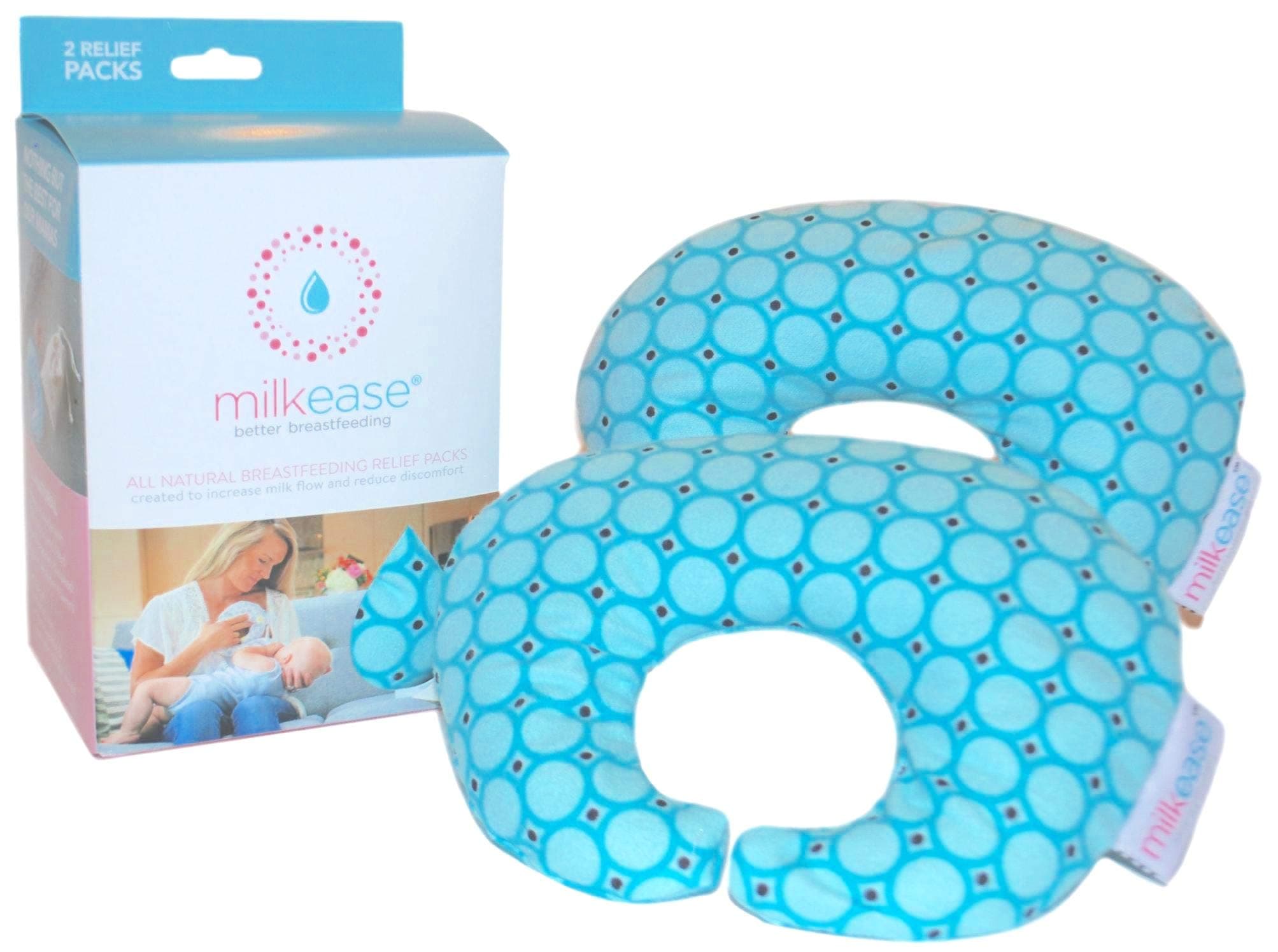 All Natural Breastfeeding/Nursing Relief Pack - Helps Increase Milk Flow & Let Down, Release Clogged Milk Ducts, Empty Breasts, Decrease Time Pumping, Increase Milk Supply - 2 Pack Blue